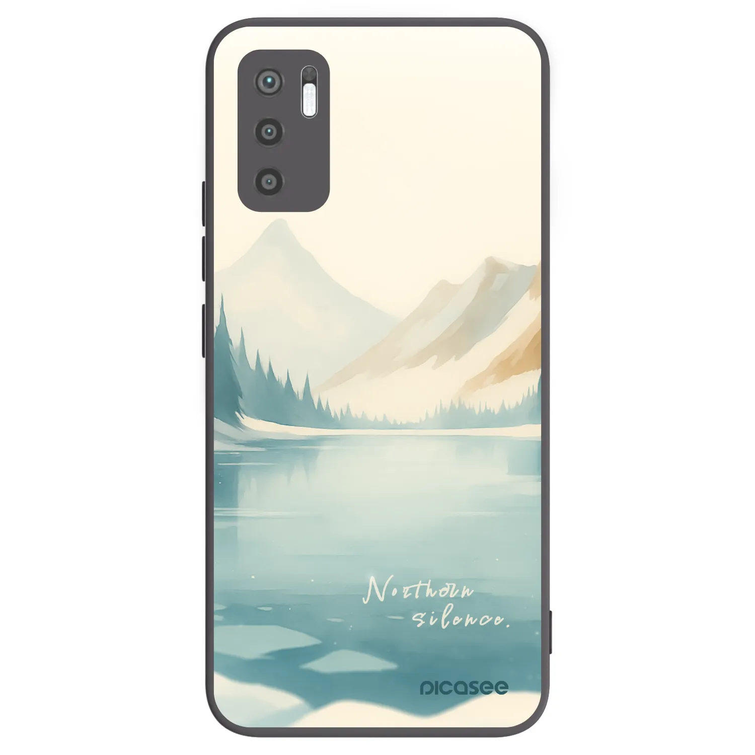 Picasee silikónový čierny obal pre Xiaomi Redmi Note 10 5G - NOTHERN SILENCE