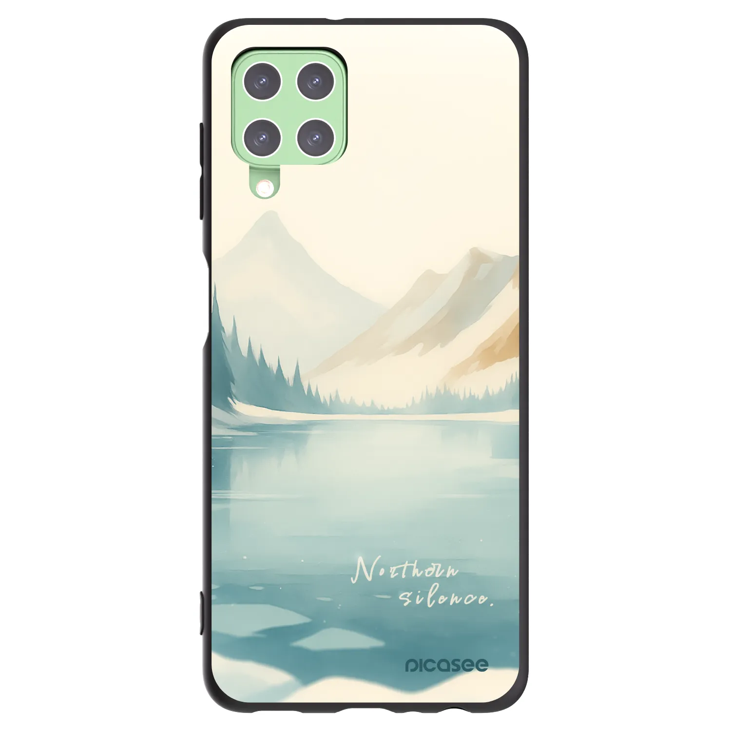 Picasee silikónový čierny obal pre Samsung Galaxy A22 A225F 4G - NOTHERN SILENCE