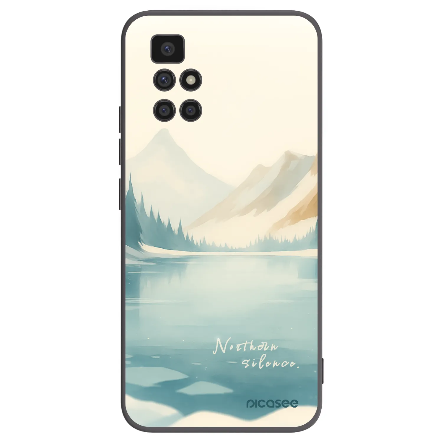 Picasee silikónový čierny obal pre Xiaomi Redmi 10 - NOTHERN SILENCE