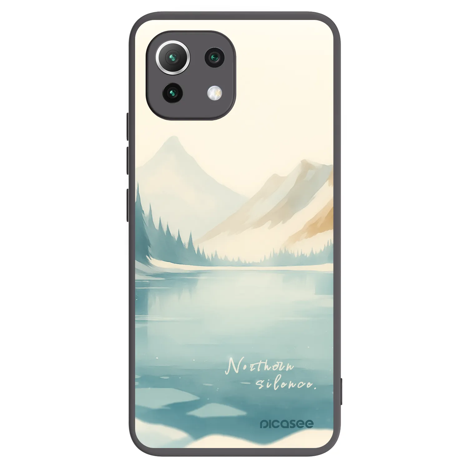 Picasee silikónový čierny obal pre Xiaomi 11 Lite 5G NE - NOTHERN SILENCE
