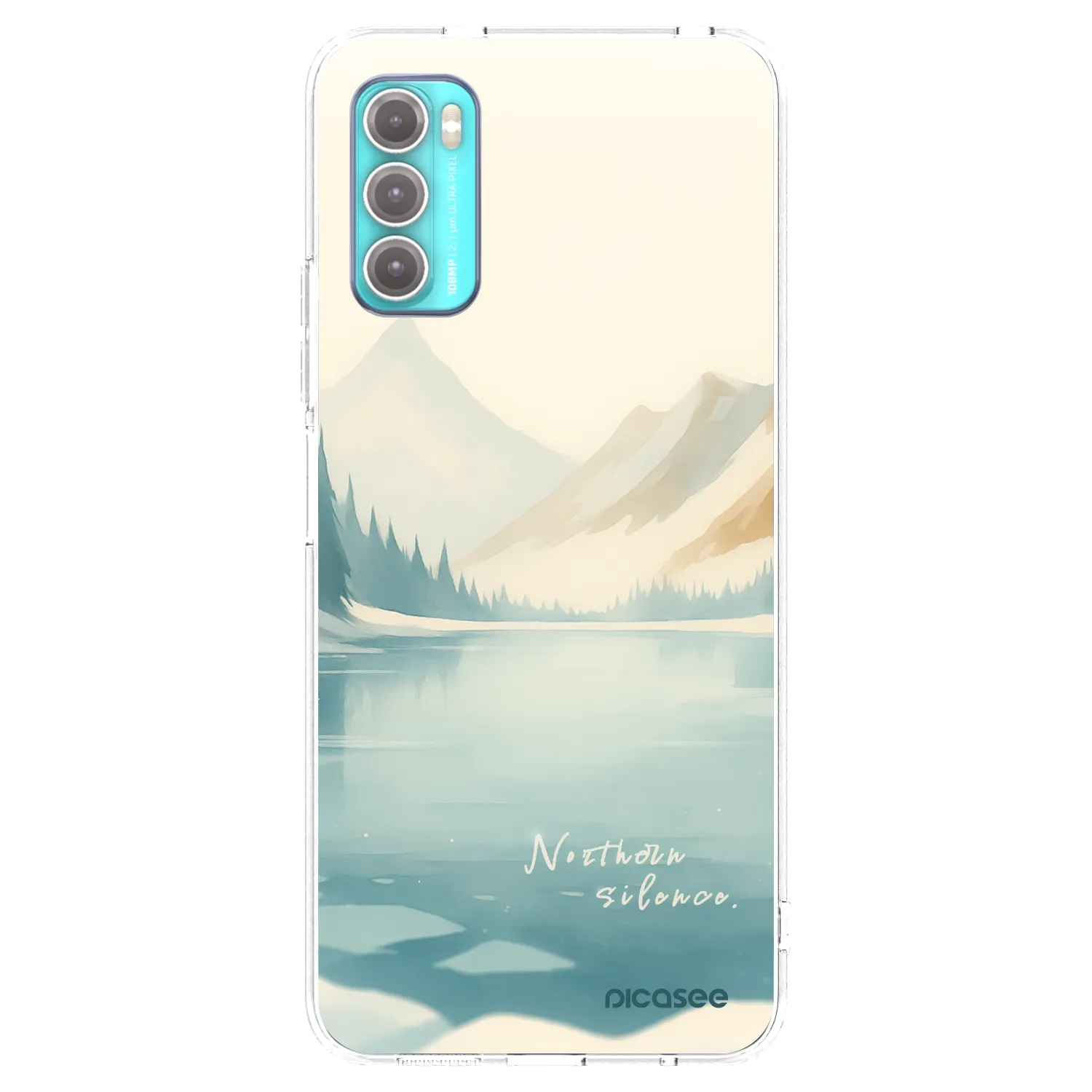 Picasee silikónový prehľadný obal pre Motorola Moto G60 - NOTHERN SILENCE