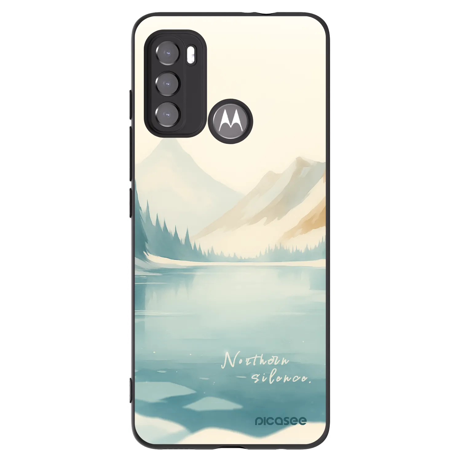 Picasee silikónový čierny obal pre Motorola Moto G60 - NOTHERN SILENCE