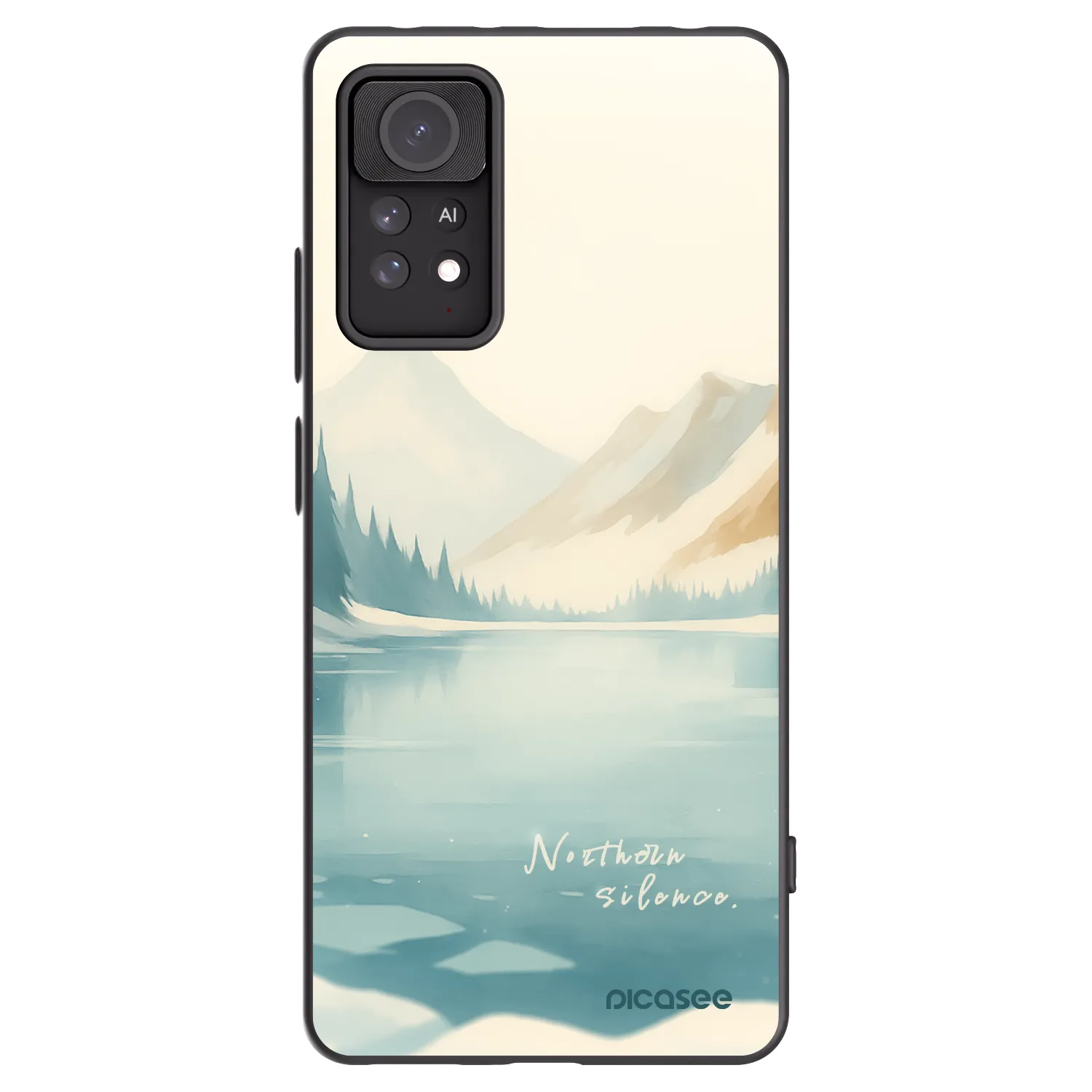 Picasee silikónový čierny obal pre Xiaomi Redmi Note 11 Pro 5G - NOTHERN SILENCE