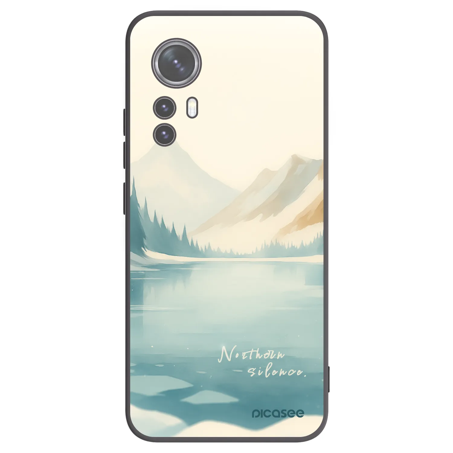 Picasee silikónový čierny obal pre Xiaomi 12 - NOTHERN SILENCE
