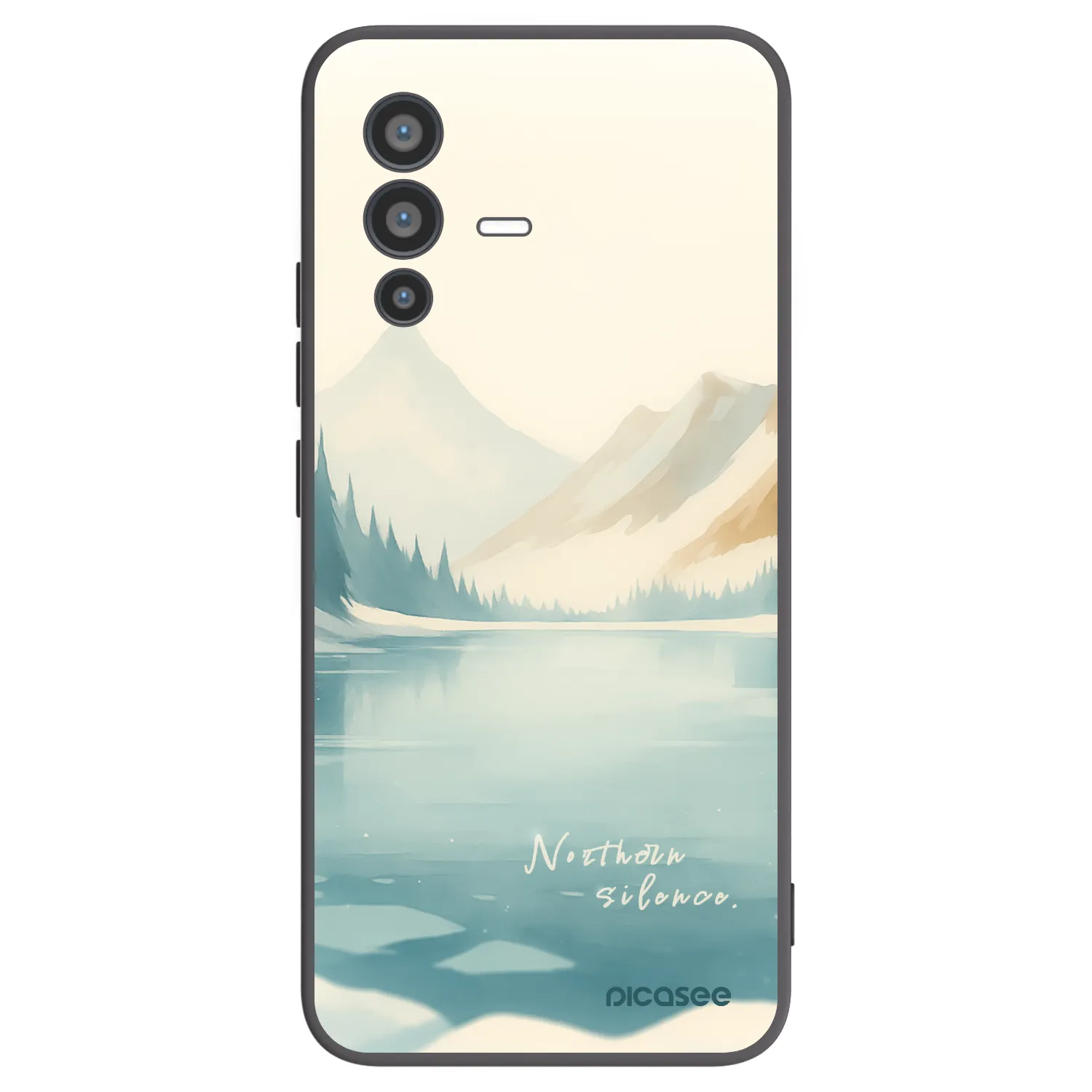 Picasee silikónový čierny obal pre Vivo V23 5G - NOTHERN SILENCE