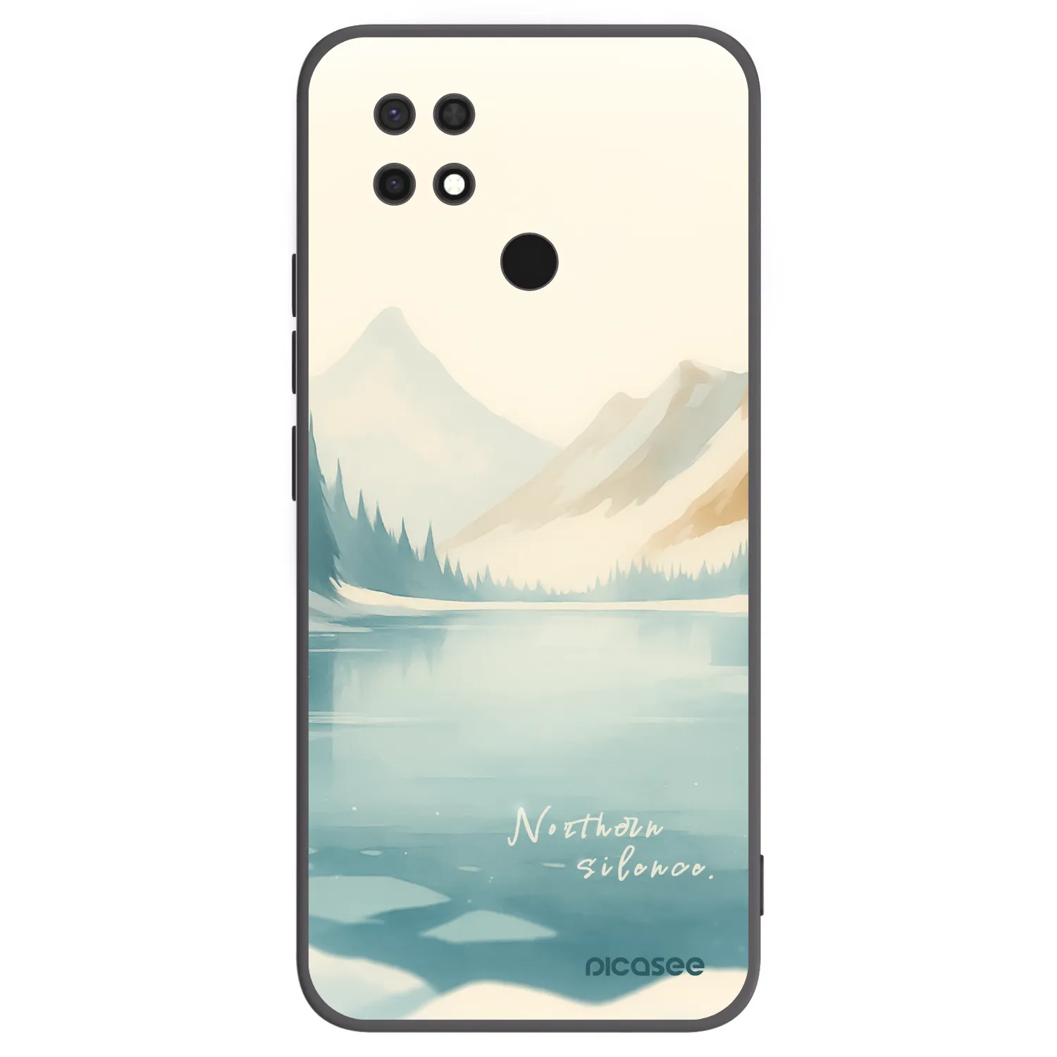 Picasee silikónový čierny obal pre Xiaomi Redmi 10C - NOTHERN SILENCE