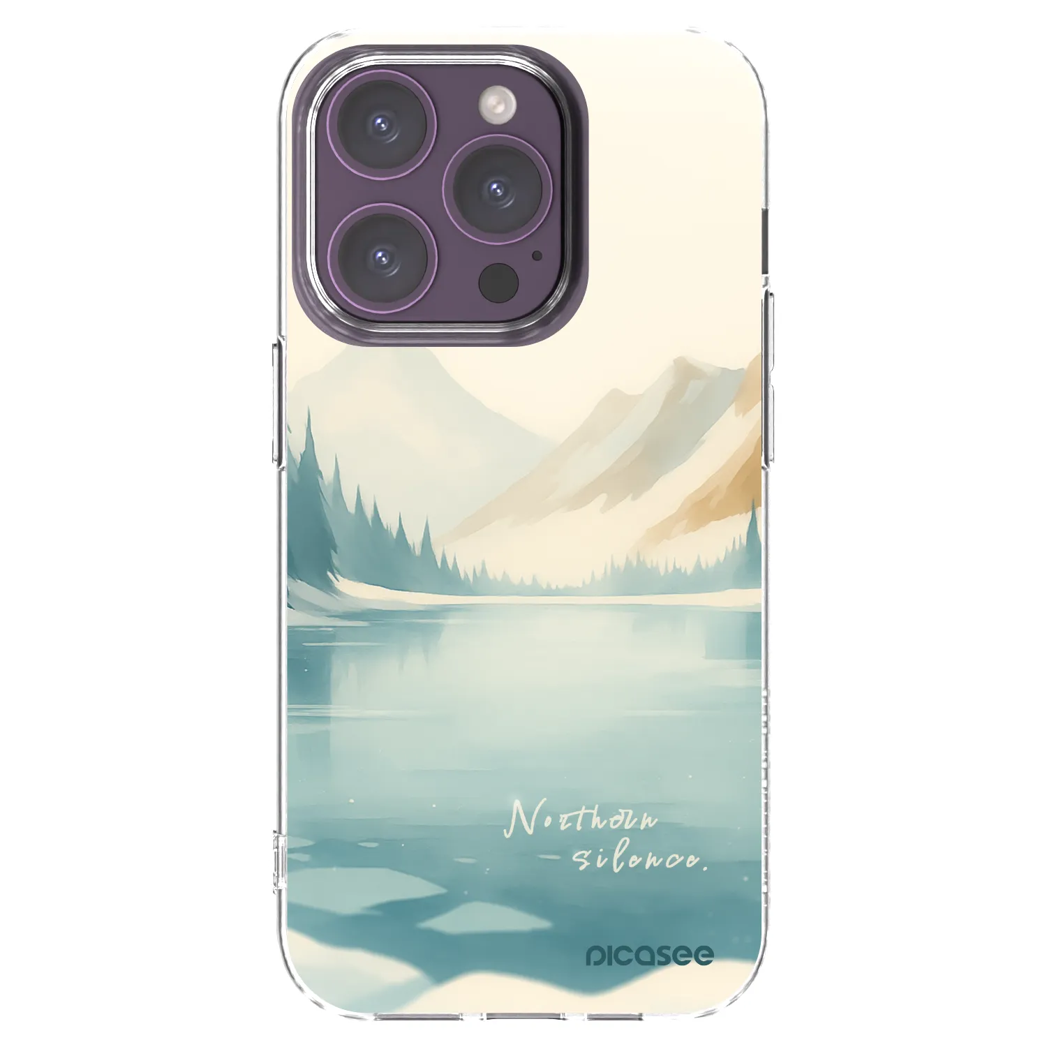 Picasee silikónový prehľadný obal pre Apple iPhone 14 Pro - NOTHERN SILENCE