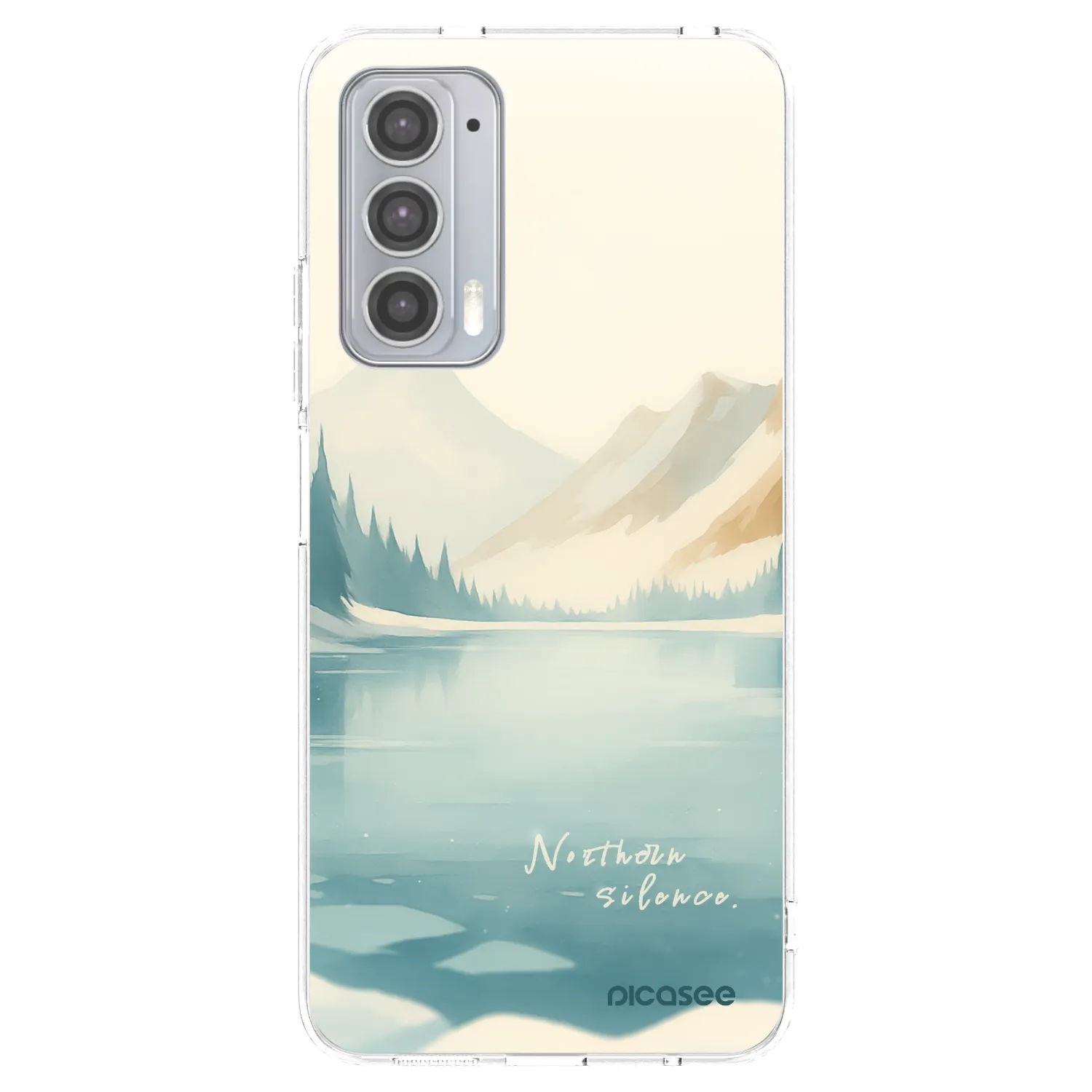 Picasee silikónový prehľadný obal pre Motorola Edge 20 - NOTHERN SILENCE