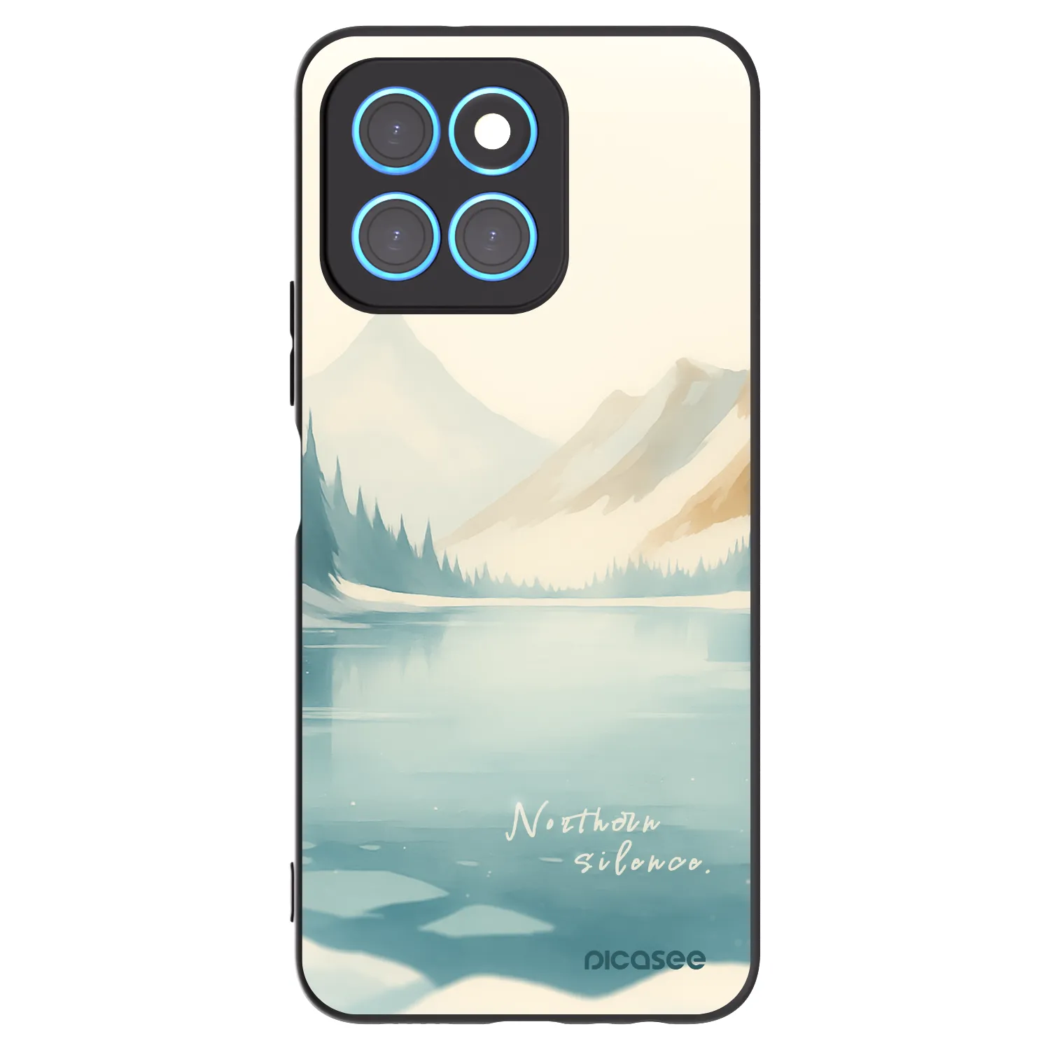 Picasee silikónový čierny obal pre Honor X8 5G - NOTHERN SILENCE