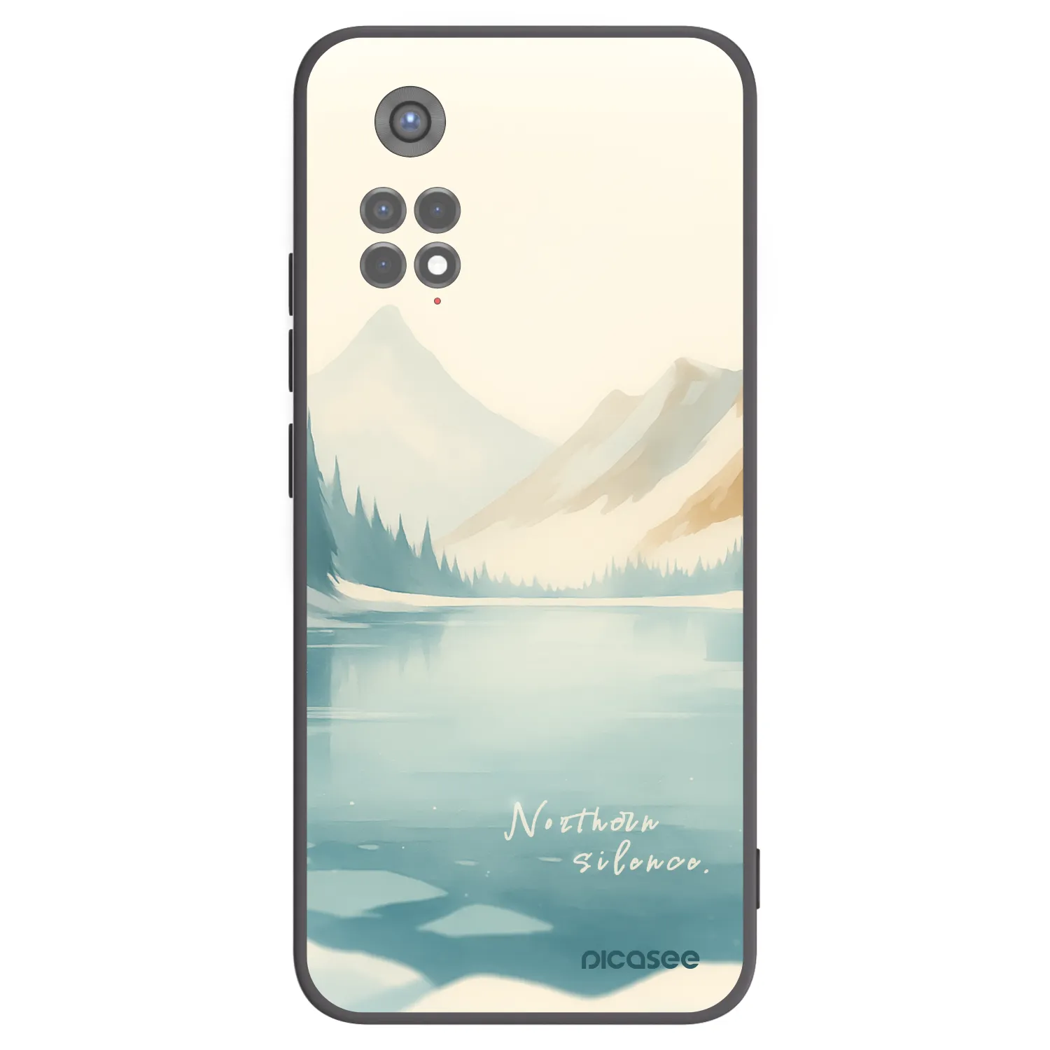 Picasee silikónový čierny obal pre Xiaomi Redmi Note 11S 5G - NOTHERN SILENCE