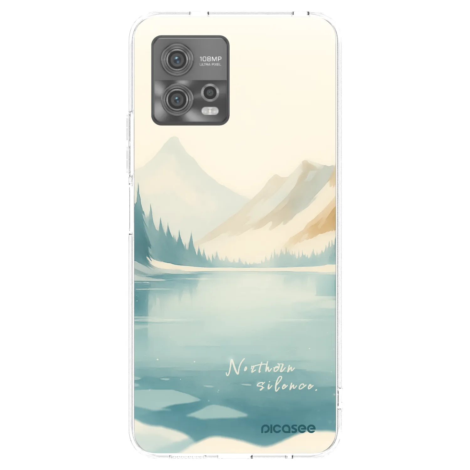 Picasee silikónový prehľadný obal pre Motorola Moto G72 - NOTHERN SILENCE