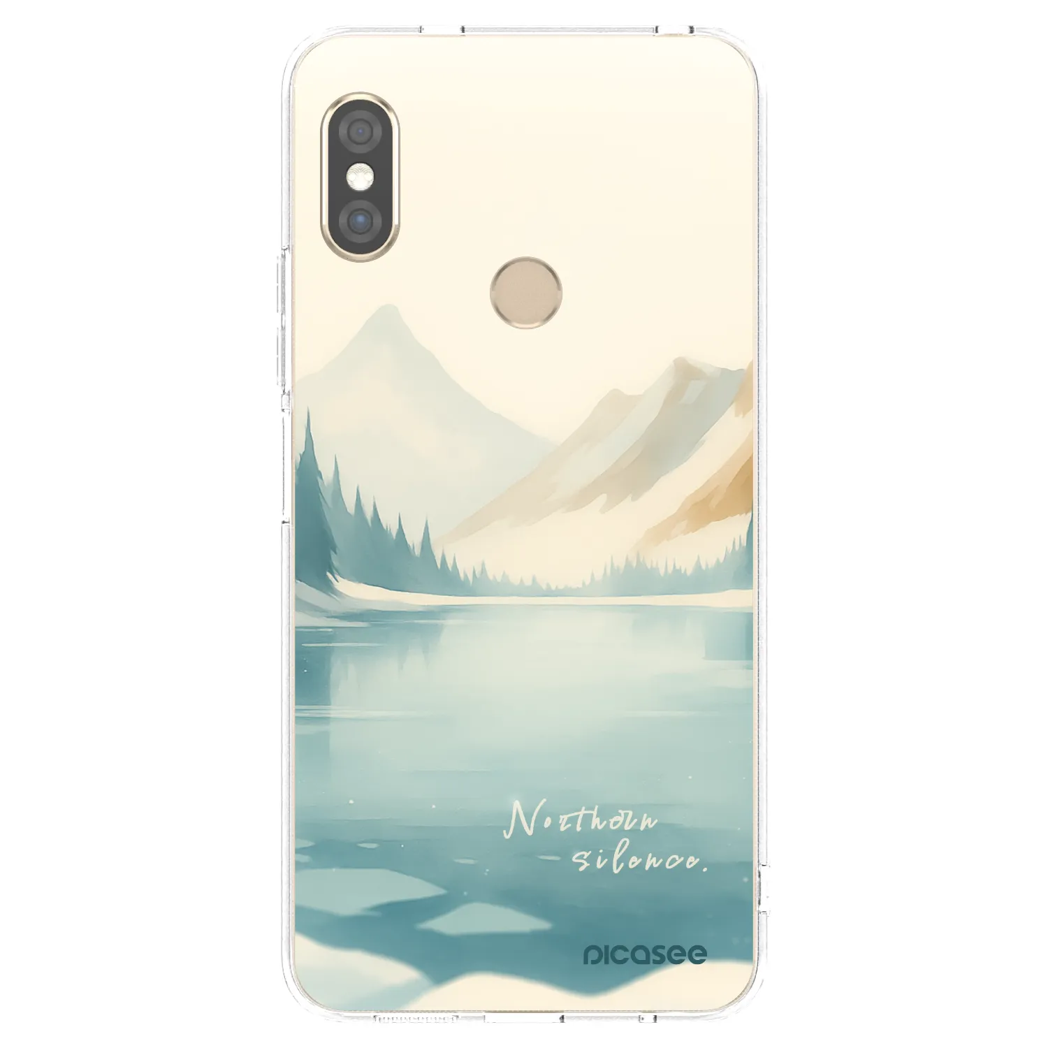 Picasee silikónový prehľadný obal pre Xiaomi Redmi Note 5 Global - NOTHERN SILENCE