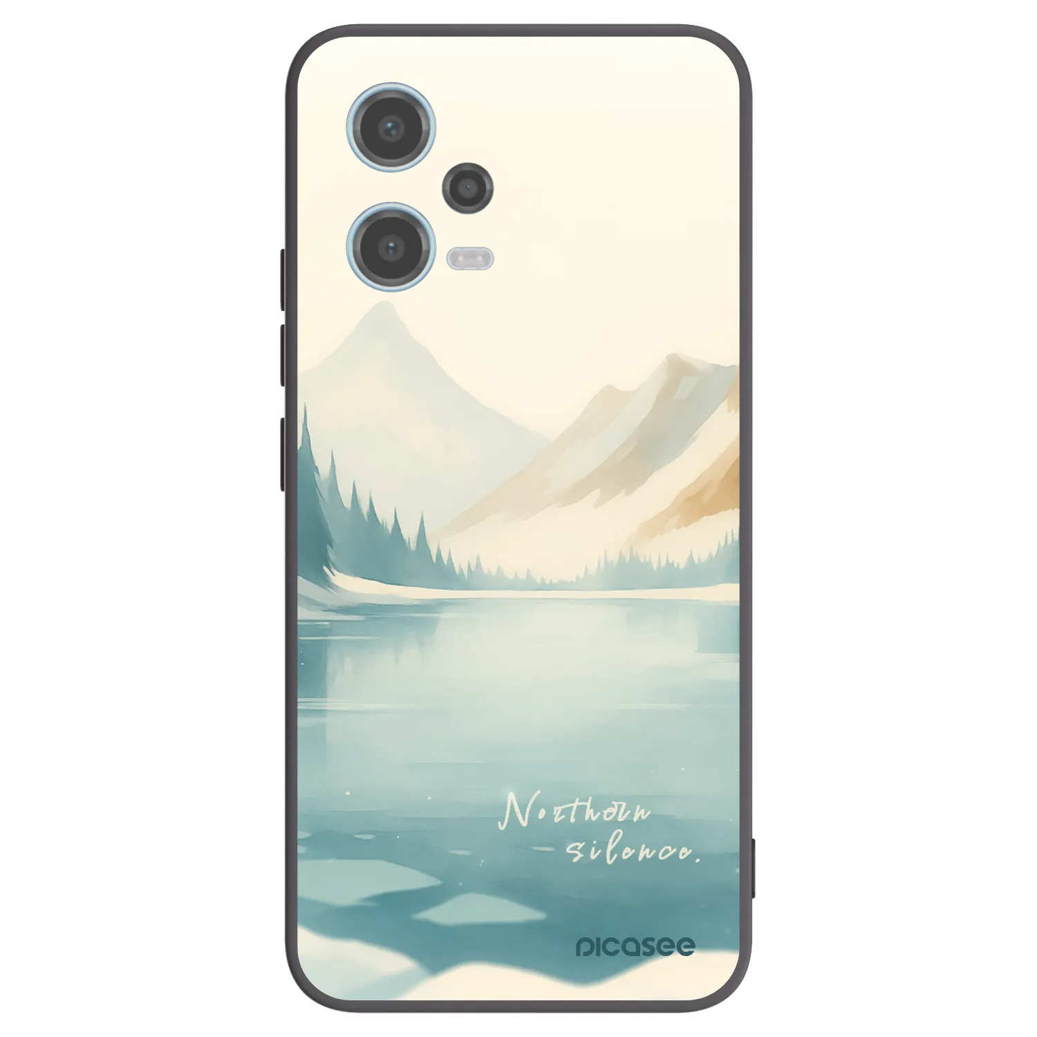 Picasee silikónový čierny obal pre Xiaomi Redmi Note 12 5G - NOTHERN SILENCE