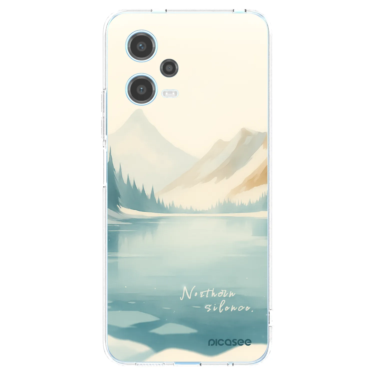 Picasee silikónový prehľadný obal pre Xiaomi Redmi Note 12 5G - NOTHERN SILENCE