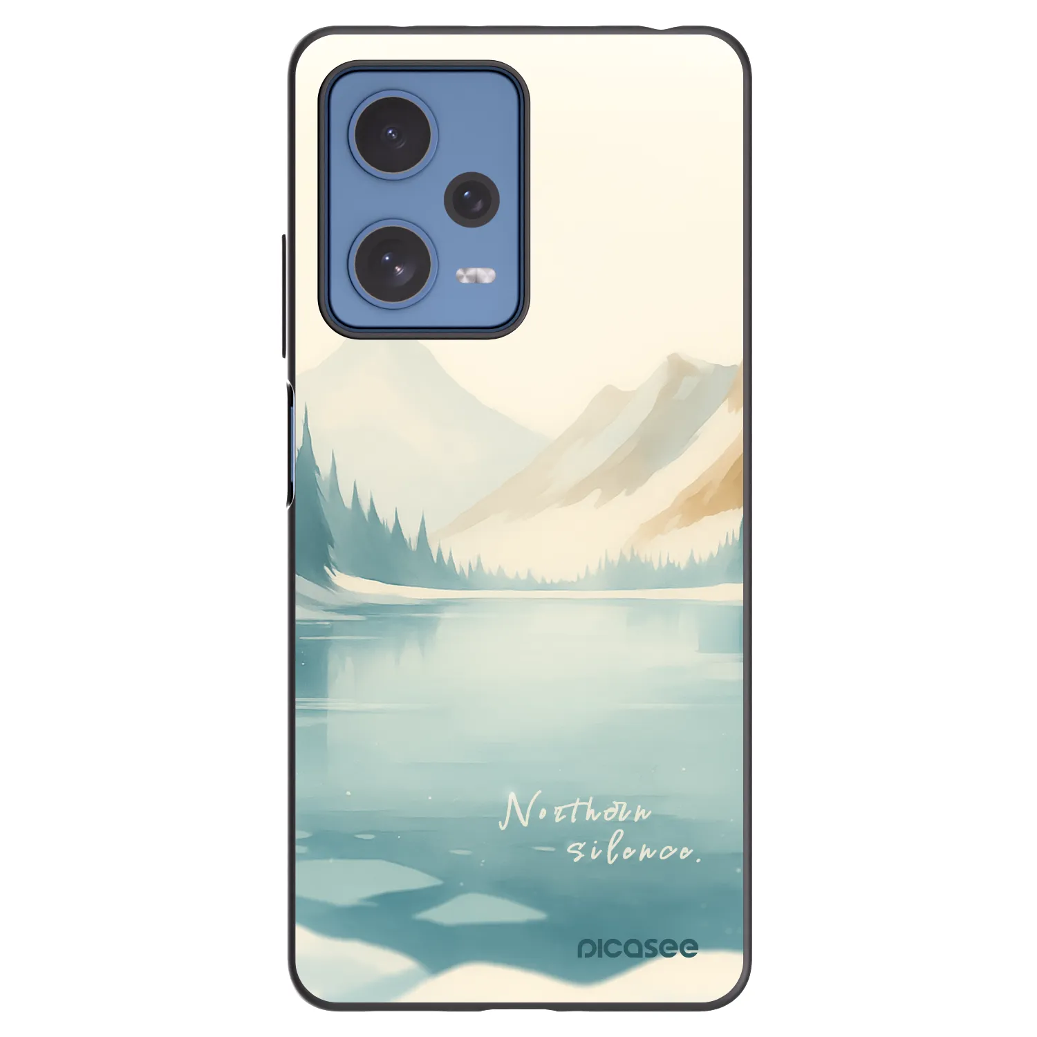 Picasee silikónový čierny obal pre Xiaomi Redmi Note 12 Pro 5G - NOTHERN SILENCE