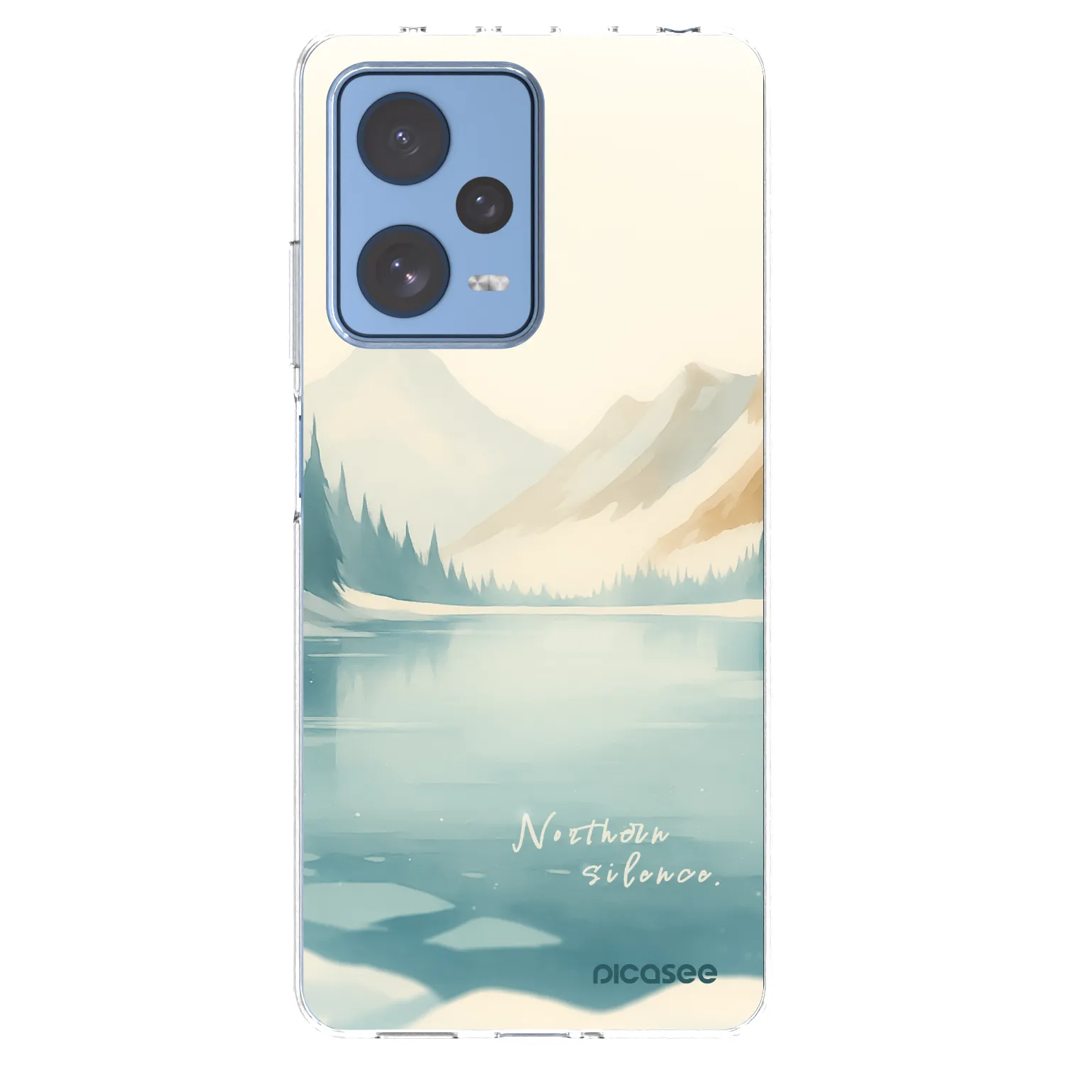 Picasee silikónový prehľadný obal pre Xiaomi Redmi Note 12 Pro 5G - NOTHERN SILENCE