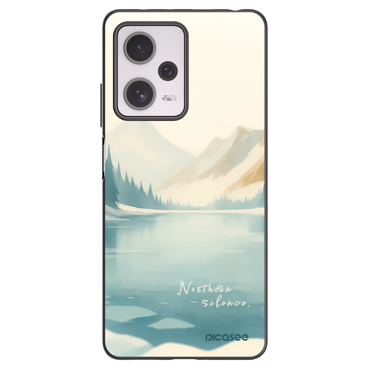 Picasee silikónový čierny obal pre Xiaomi Redmi Note 12 Pro+ 5G - NOTHERN SILENCE