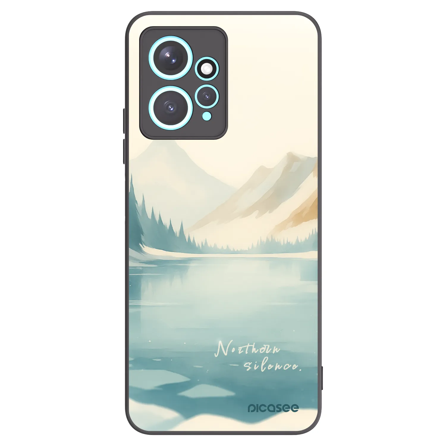 Picasee silikónový čierny obal pre Xiaomi Redmi Note 12 4G - NOTHERN SILENCE