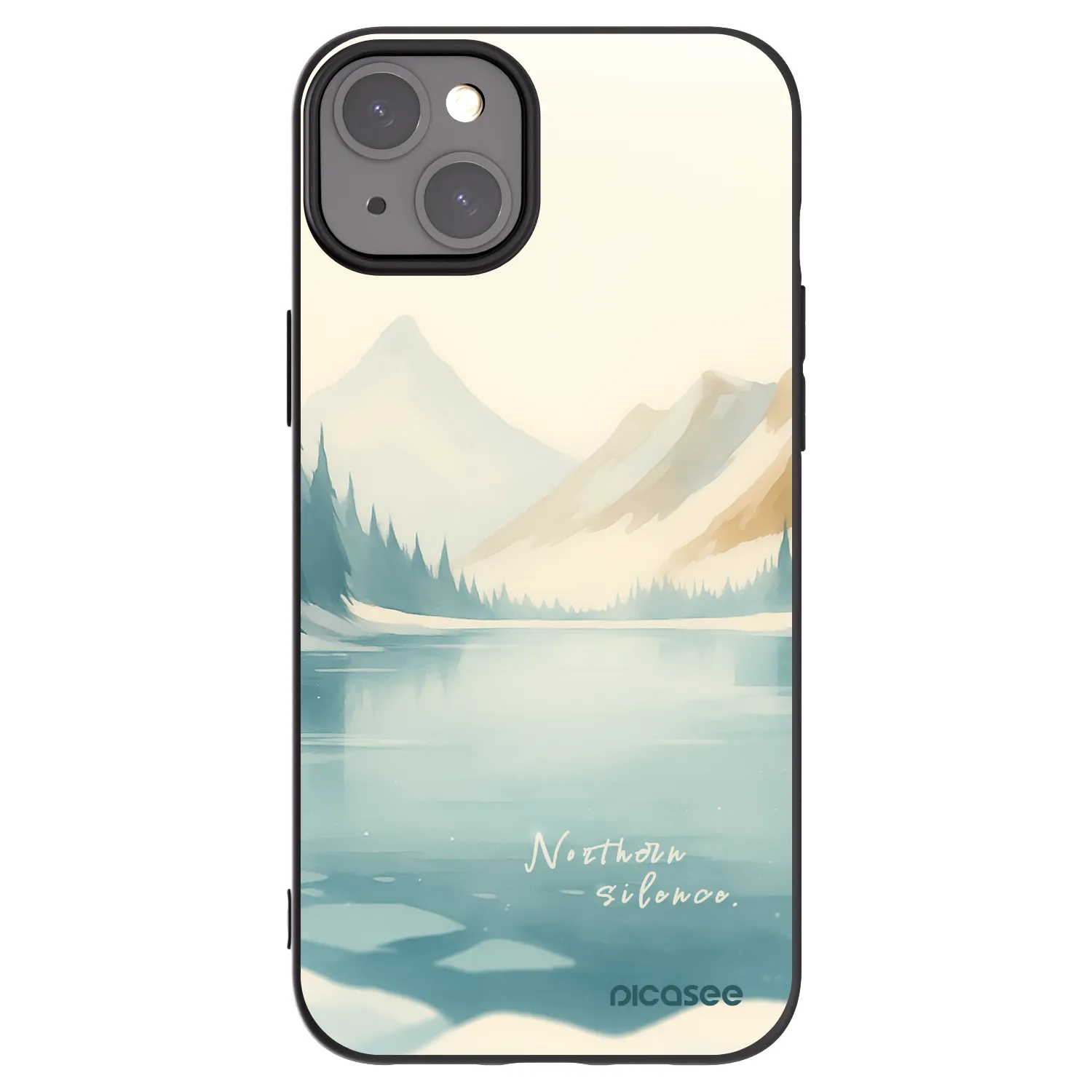 Picasee silikónový čierny obal pre Apple iPhone 15 Plus - NOTHERN SILENCE