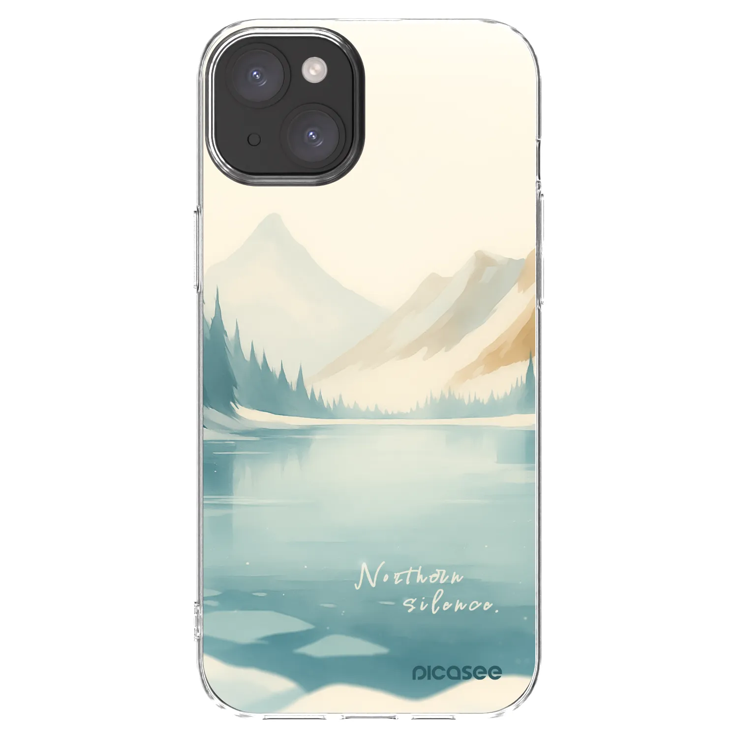 Picasee silikónový prehľadný obal pre Apple iPhone 15 Plus - NOTHERN SILENCE