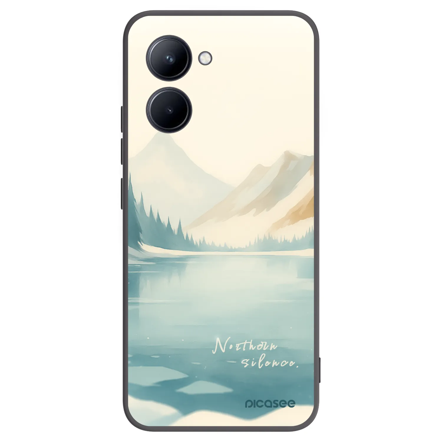 Picasee silikónový čierny obal pre Realme C33 (2023) - NOTHERN SILENCE