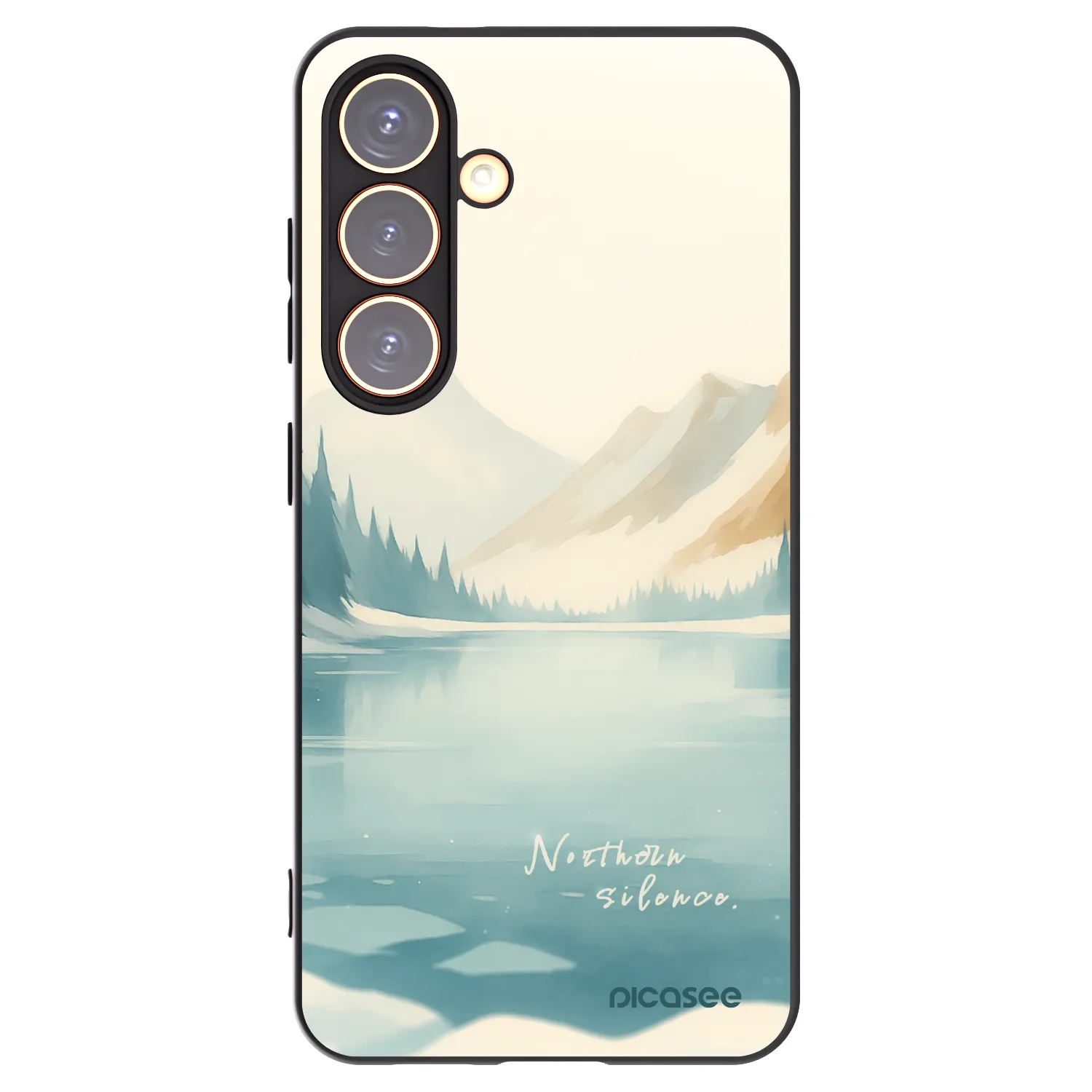 Picasee silikónový čierny obal pre Samsung Galaxy S24 S921B 5G - NOTHERN SILENCE