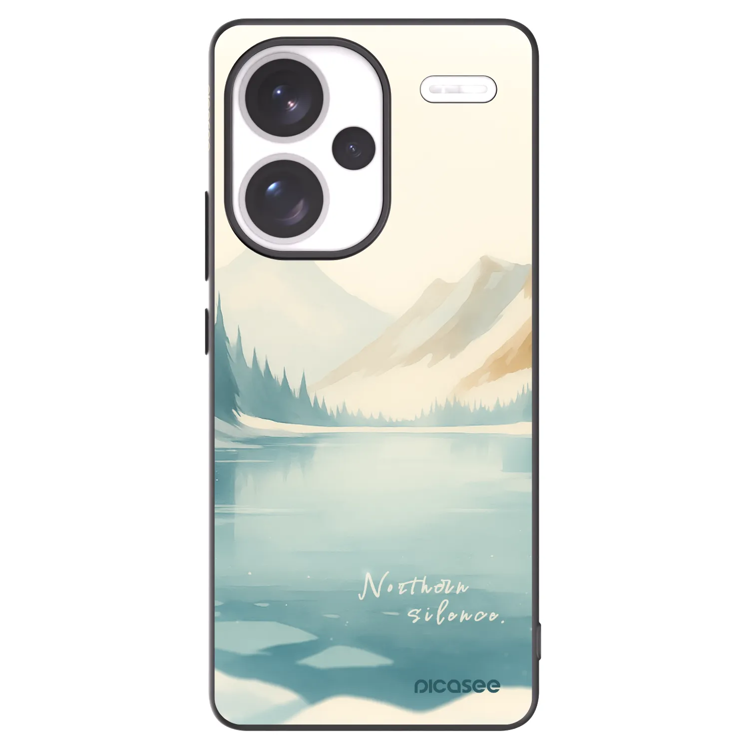 Picasee silikónový čierny obal pre Xiaomi Redmi Note 13 Pro+ 5G - NOTHERN SILENCE