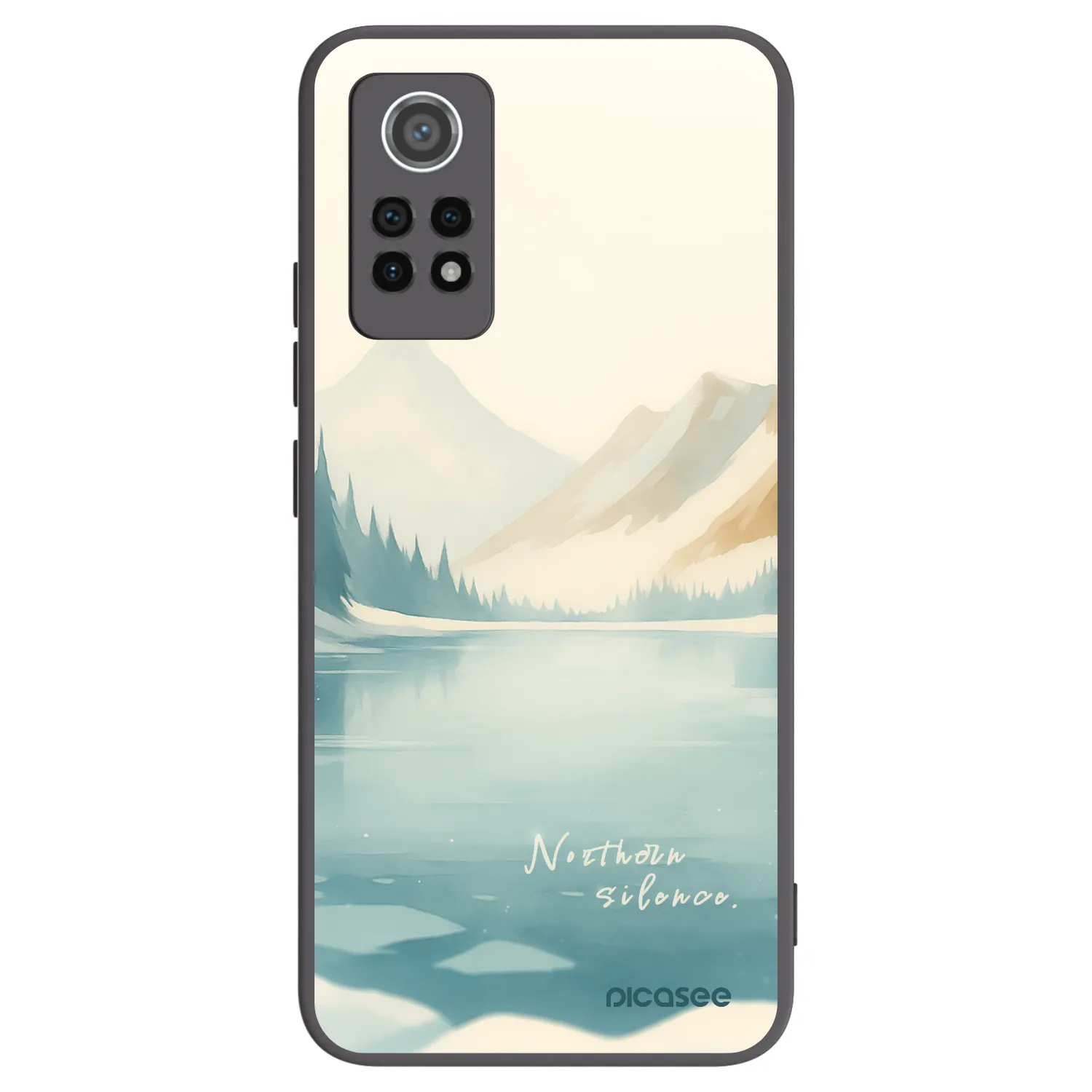 Picasee silikónový čierny obal pre Xiaomi Redmi Note 12 Pro 4G - NOTHERN SILENCE