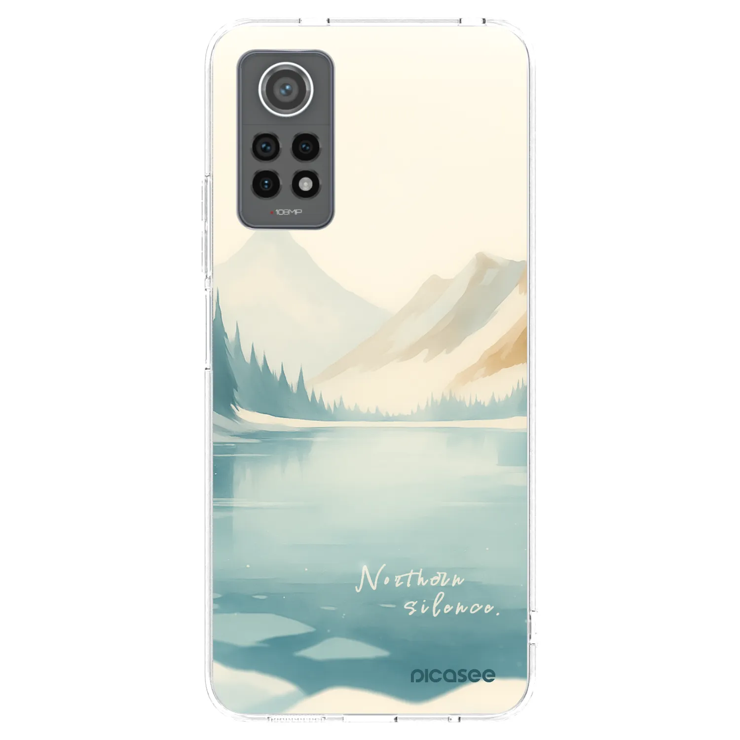 Picasee silikónový prehľadný obal pre Xiaomi Redmi Note 12 Pro 4G - NOTHERN SILENCE