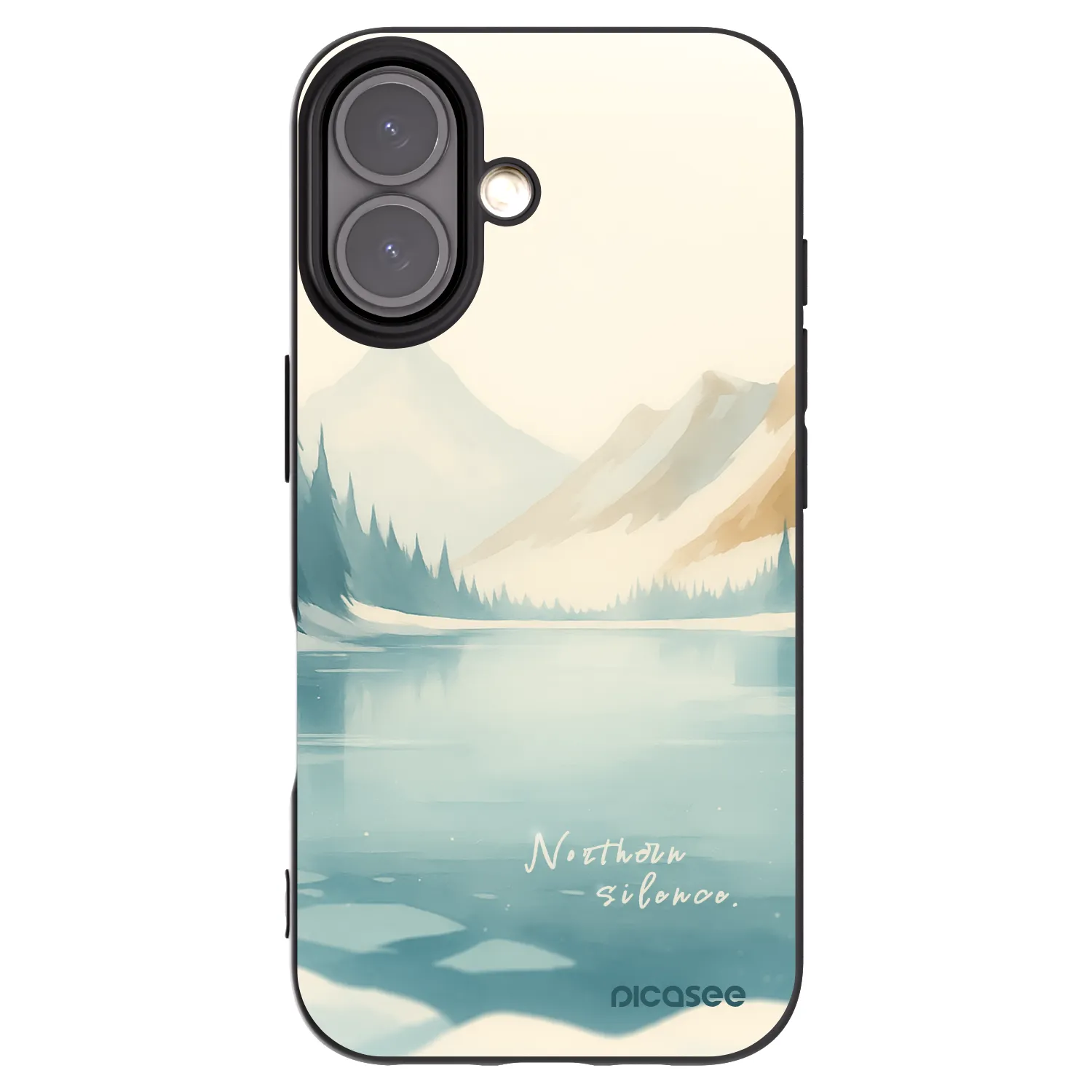 Picasee silikónový čierny obal pre Apple iPhone 16 - NOTHERN SILENCE