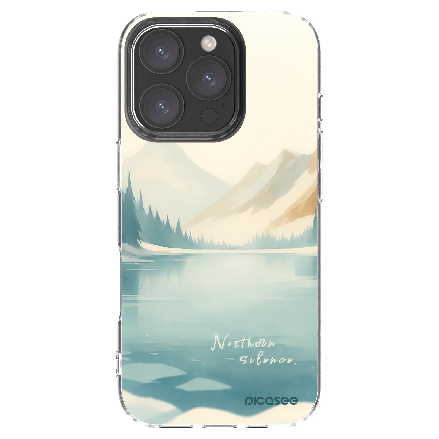 Picasee silikónový prehľadný obal pre Apple iPhone 16 Pro - NOTHERN SILENCE