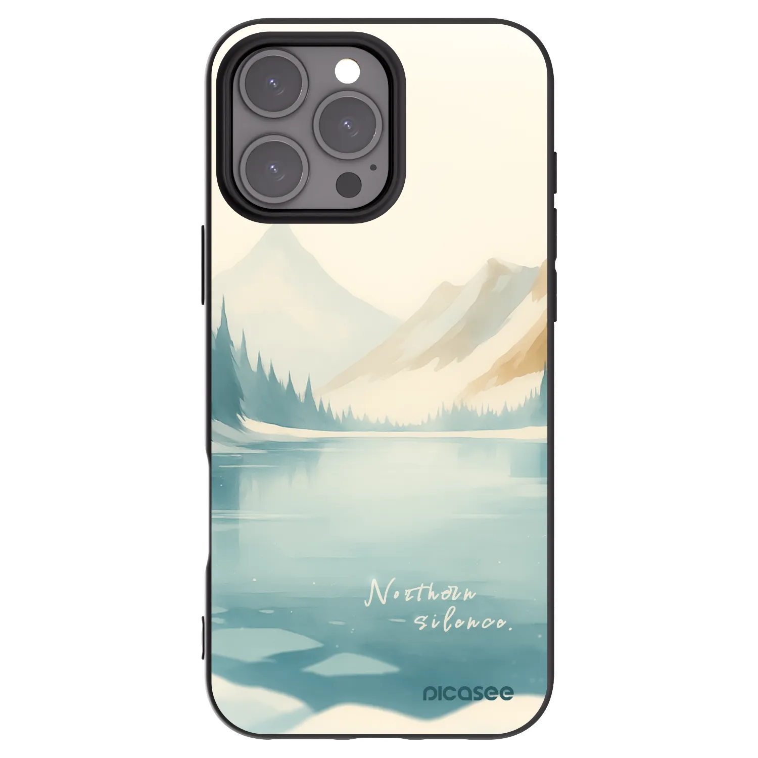 Picasee silikónový čierny obal pre Apple iPhone 16 Pro Max - NOTHERN SILENCE