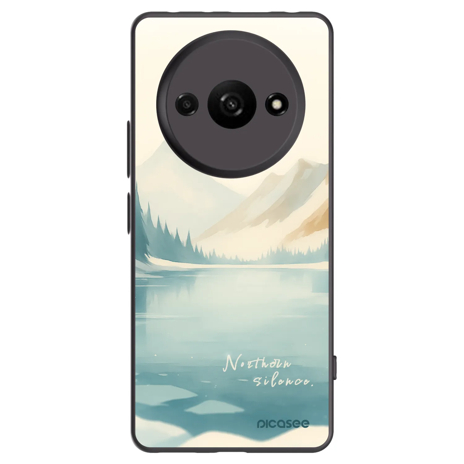 Picasee silikónový čierny obal pre Xiaomi Redmi A3 - NOTHERN SILENCE