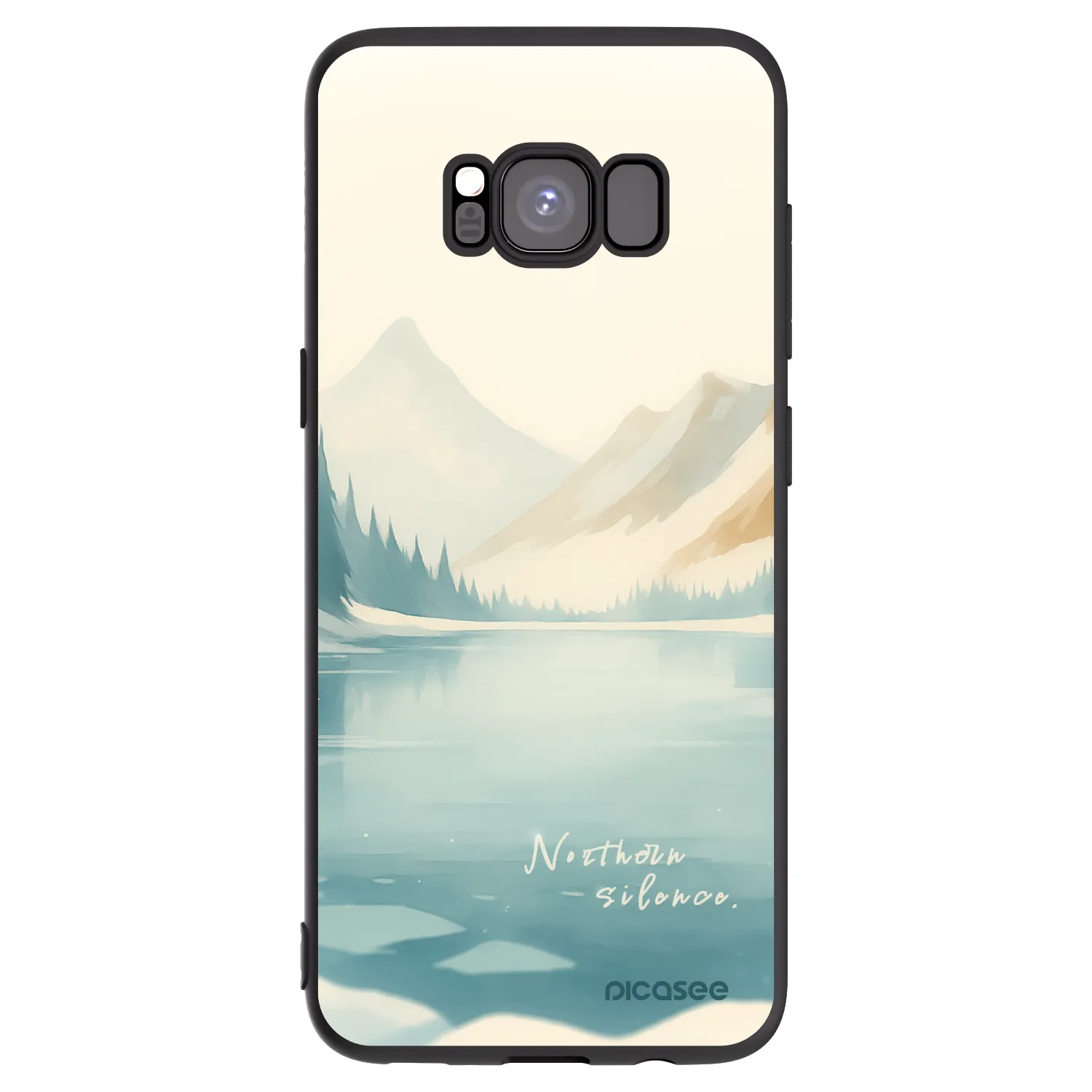 Picasee silikónový čierny obal pre Samsung Galaxy S8 G950F - NOTHERN SILENCE