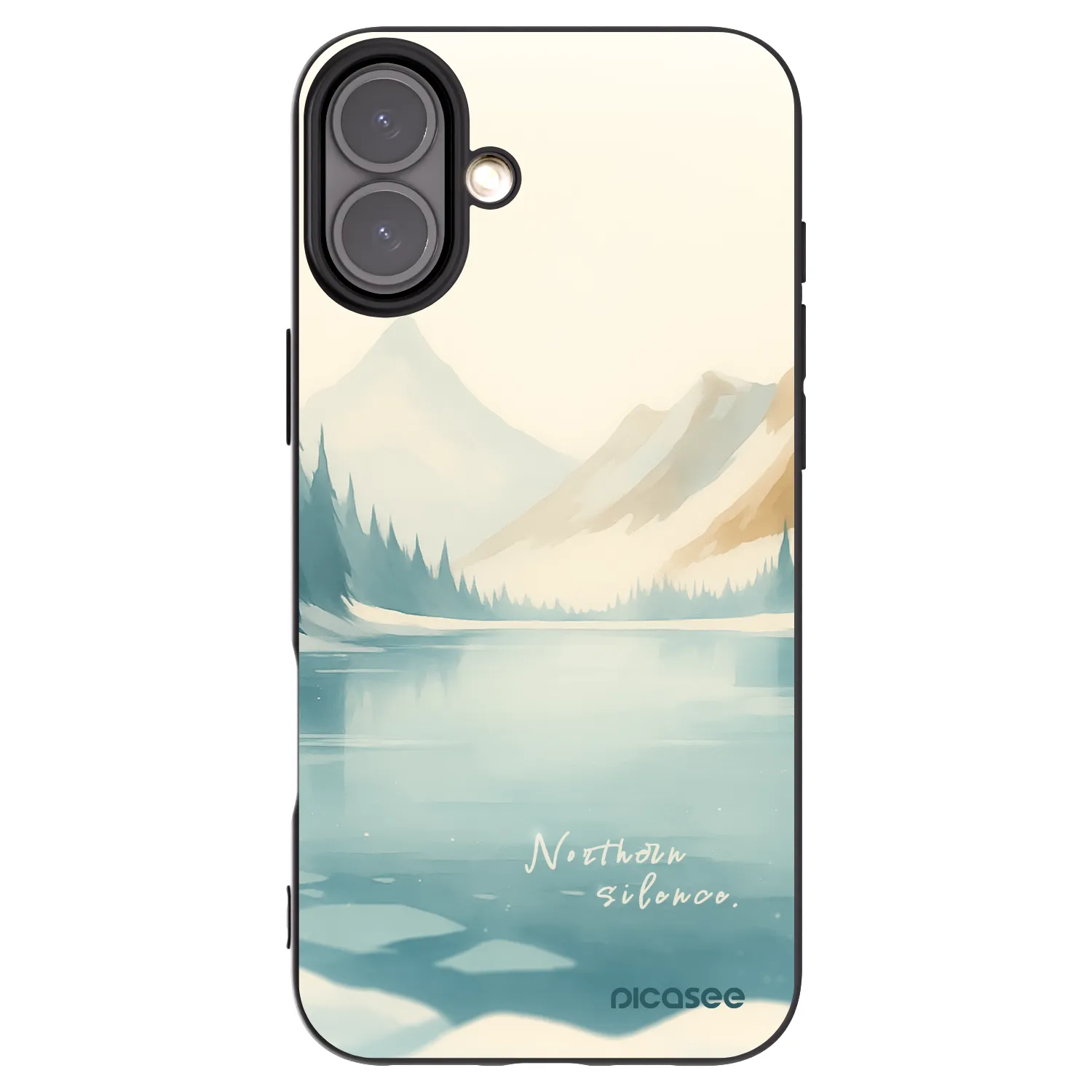Picasee silikónový čierny obal pre Apple iPhone 16 Plus - NOTHERN SILENCE