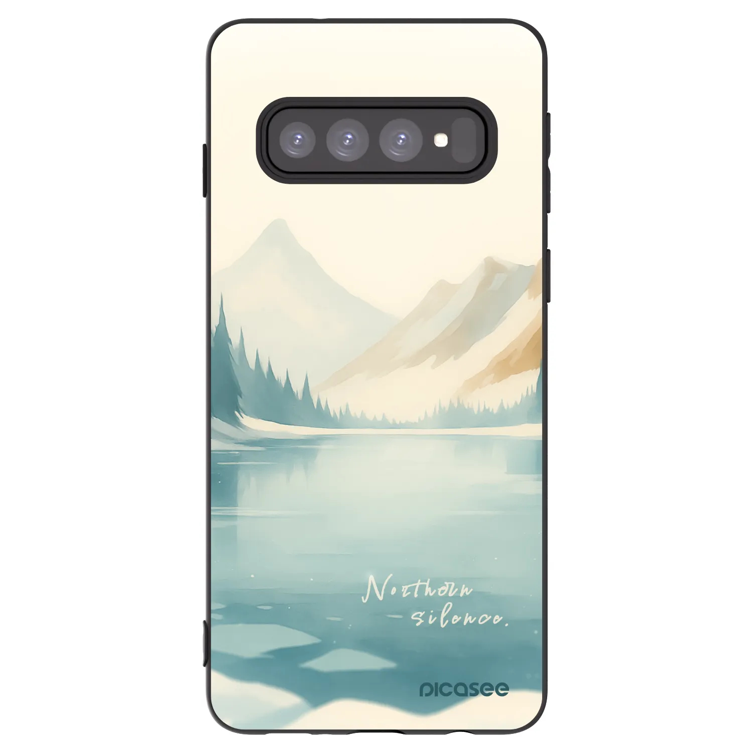 Picasee silikónový čierny obal pre Samsung Galaxy S10 G973 - NOTHERN SILENCE