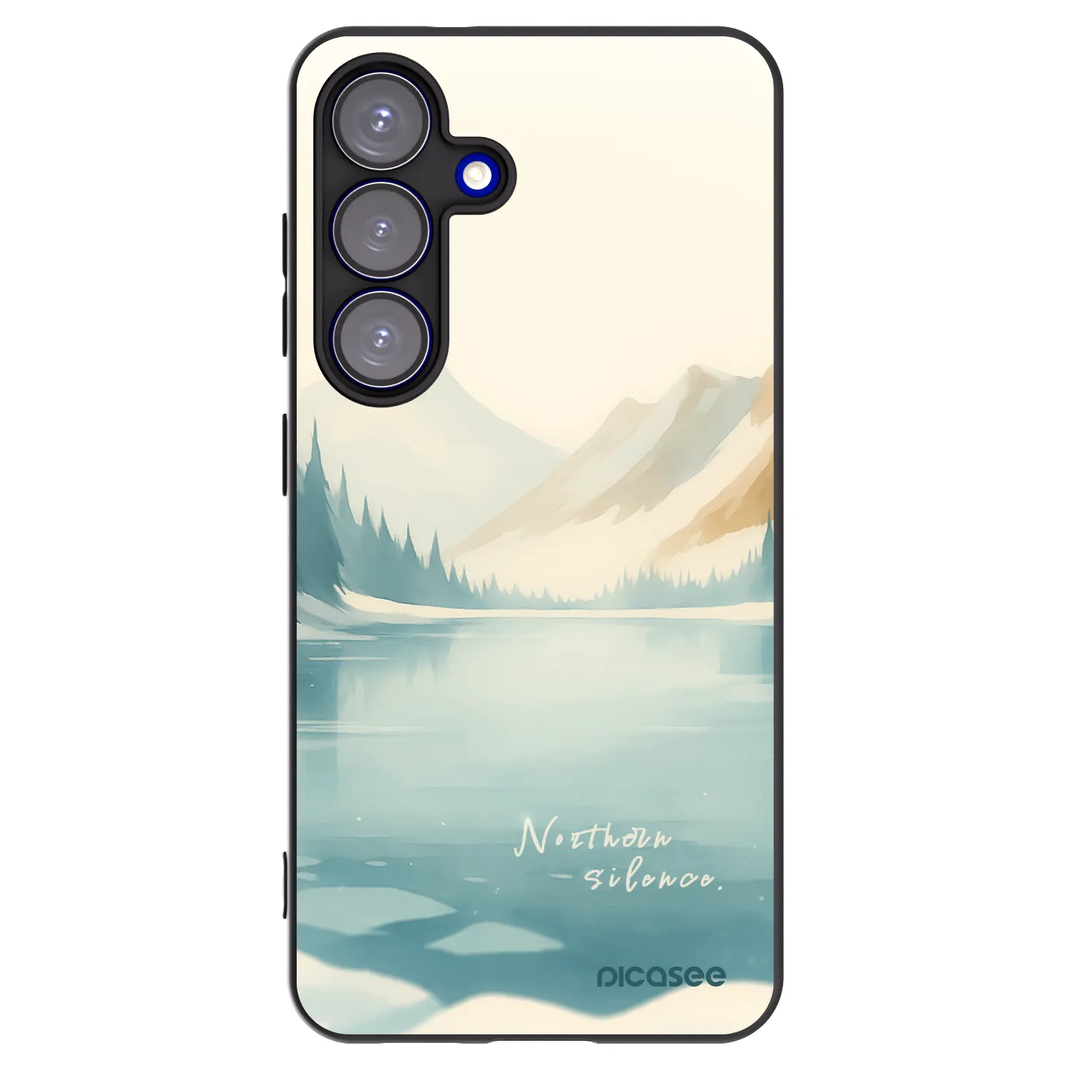 Picasee silikónový čierny obal pre Samsung Galaxy S25 5G - NOTHERN SILENCE