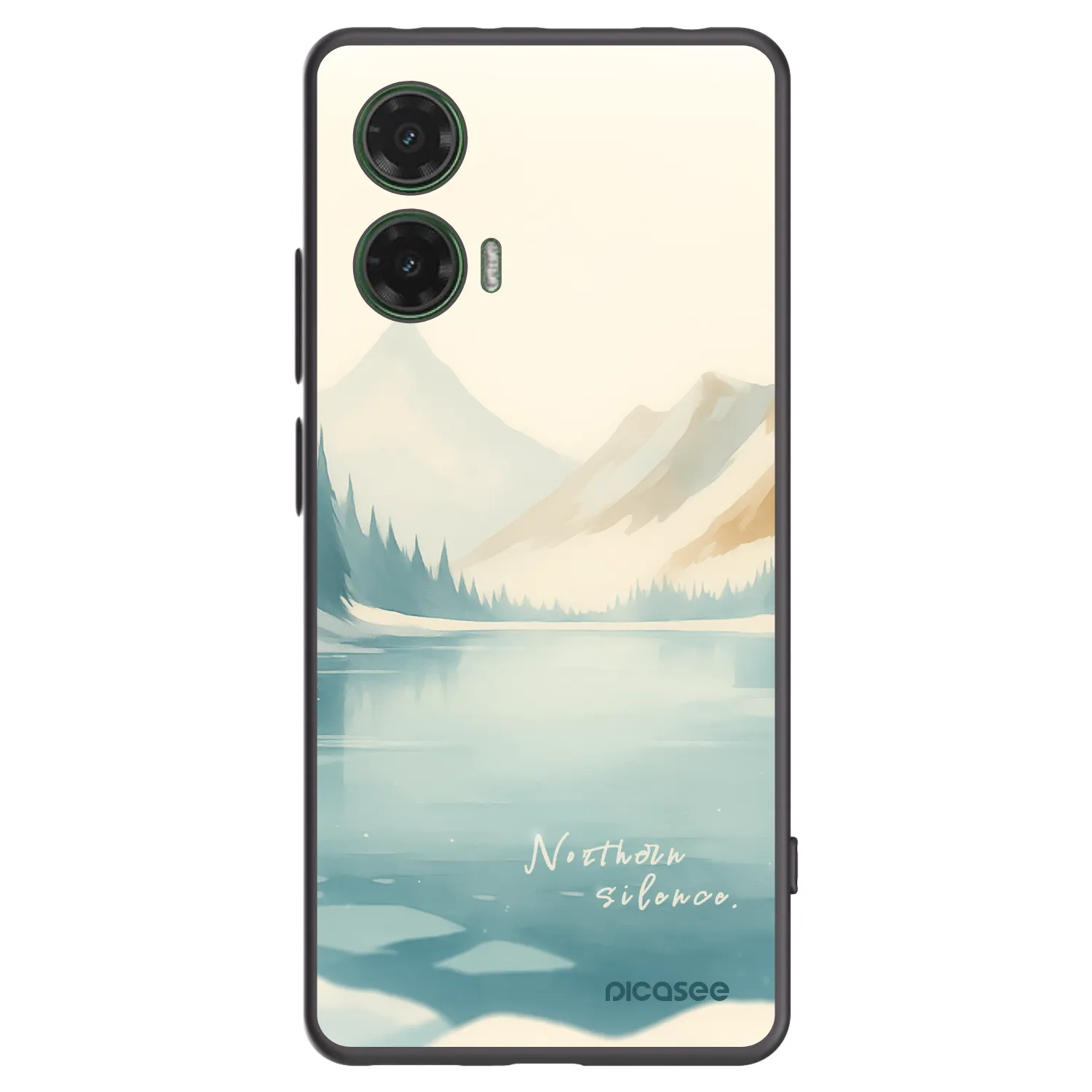 Picasee silikónový čierny obal pre Motorola Moto G35 5G - NOTHERN SILENCE