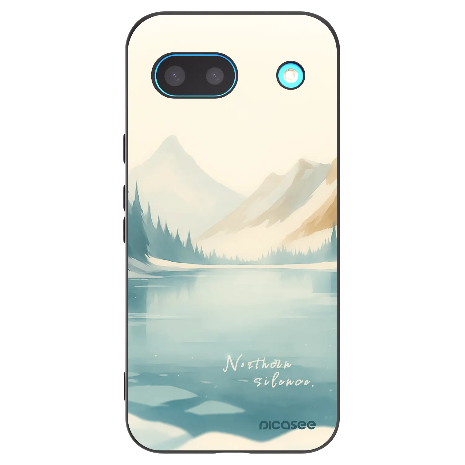 Picasee silikónový čierny obal pre Google Pixel 8a - NOTHERN SILENCE