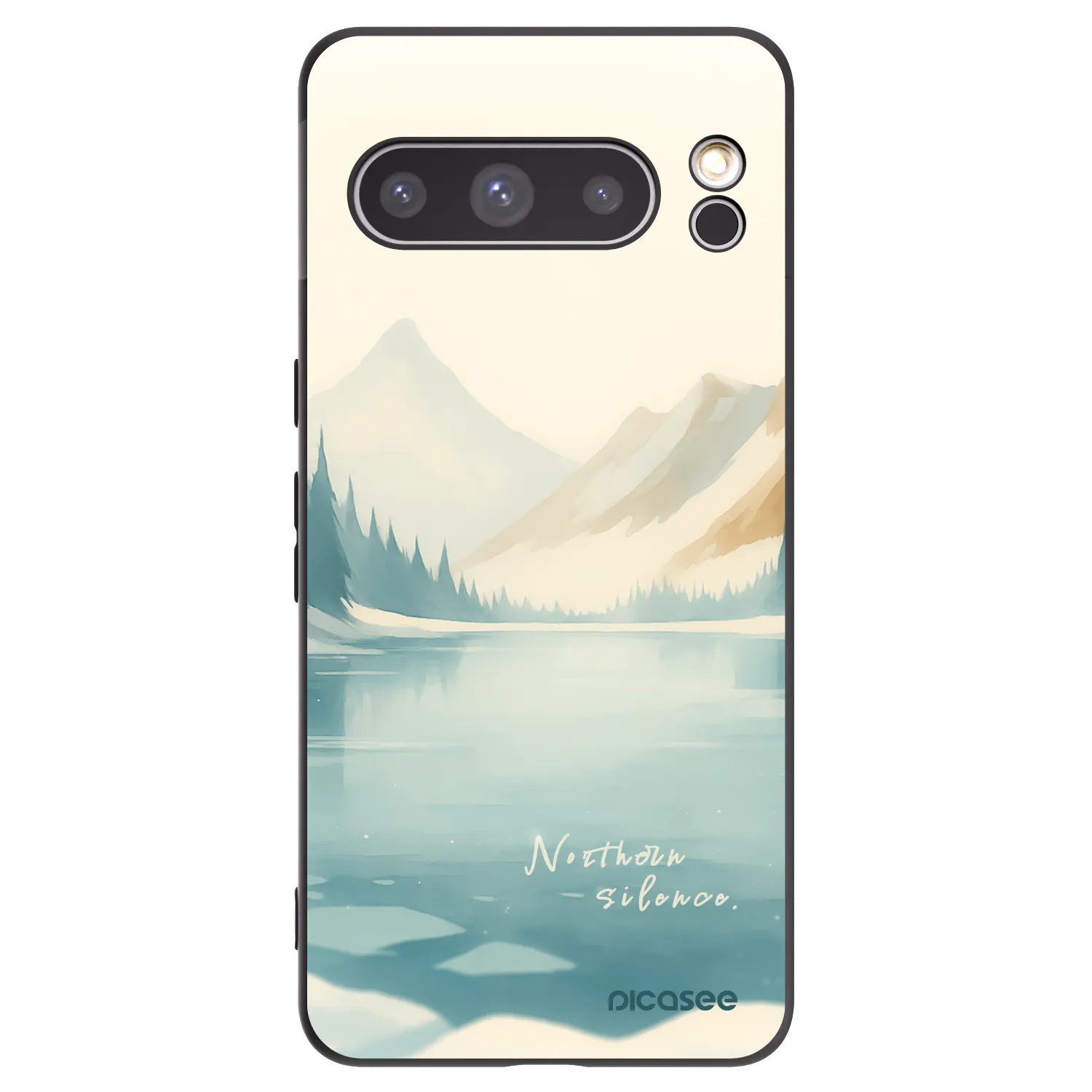 Picasee silikónový čierny obal pre Google Pixel 8 Pro - NOTHERN SILENCE