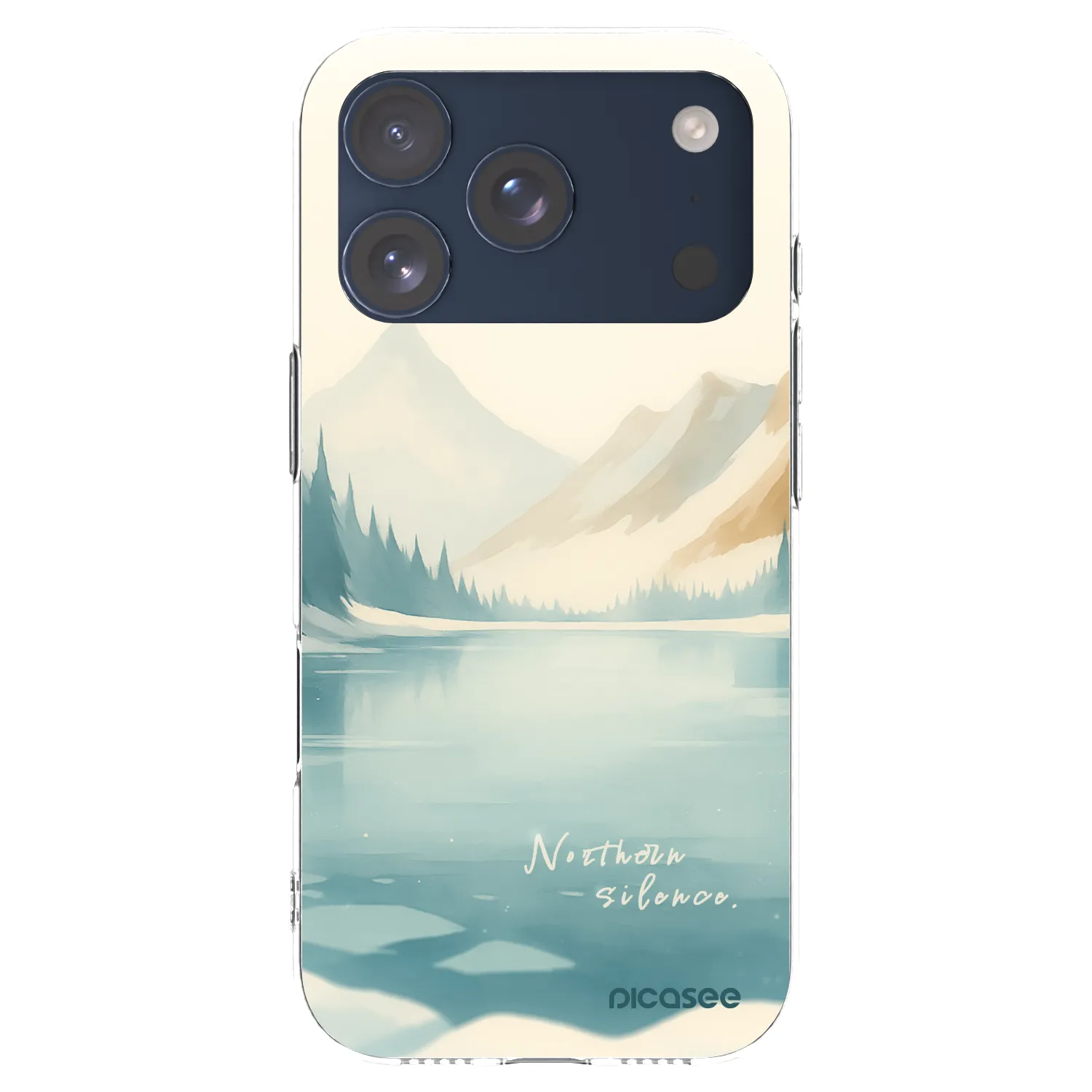 Picasee silikónový prehľadný obal pre Apple iPhone 17 Pro - NOTHERN SILENCE
