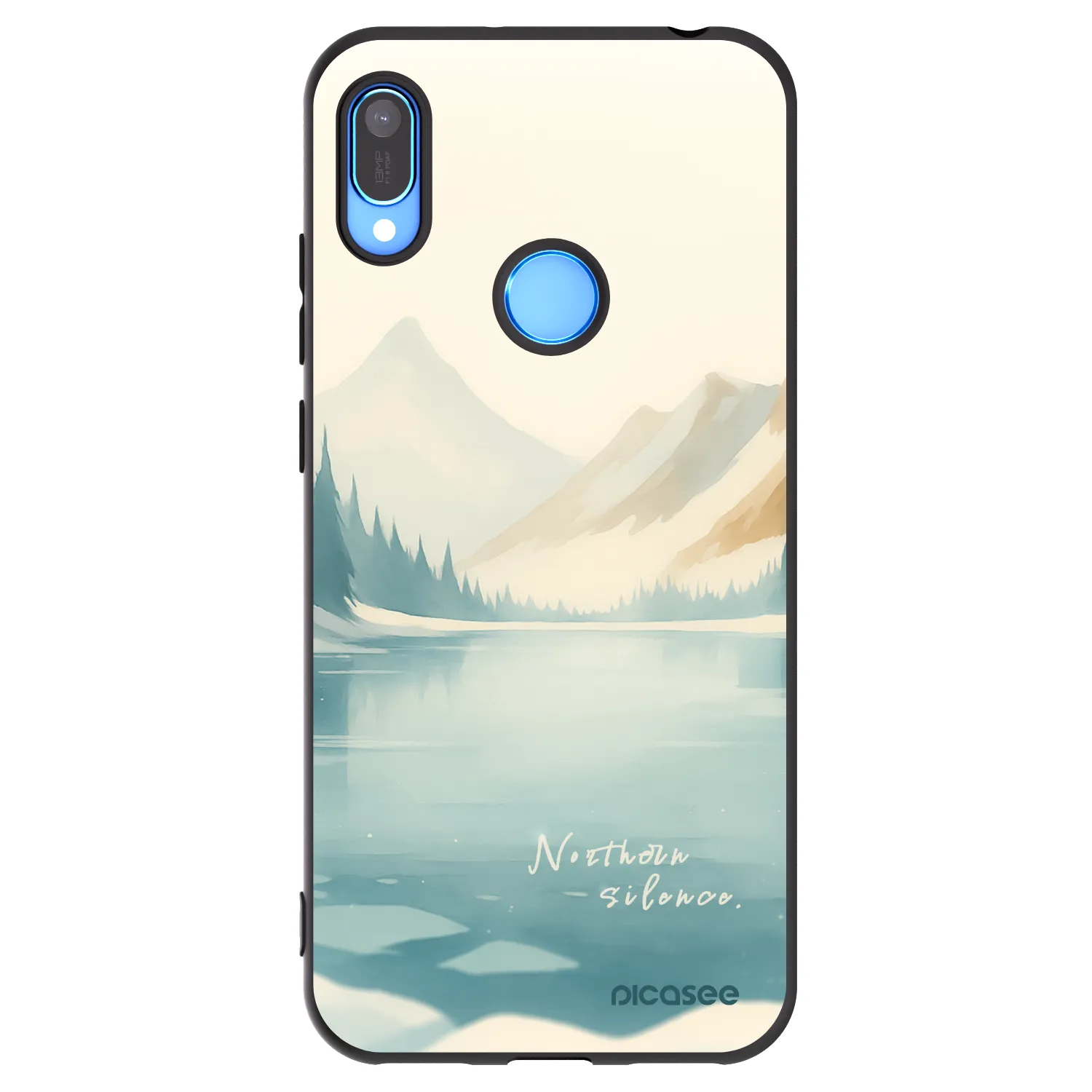 Picasee silikónový čierny obal pre Huawei Y6 2019 - NOTHERN SILENCE