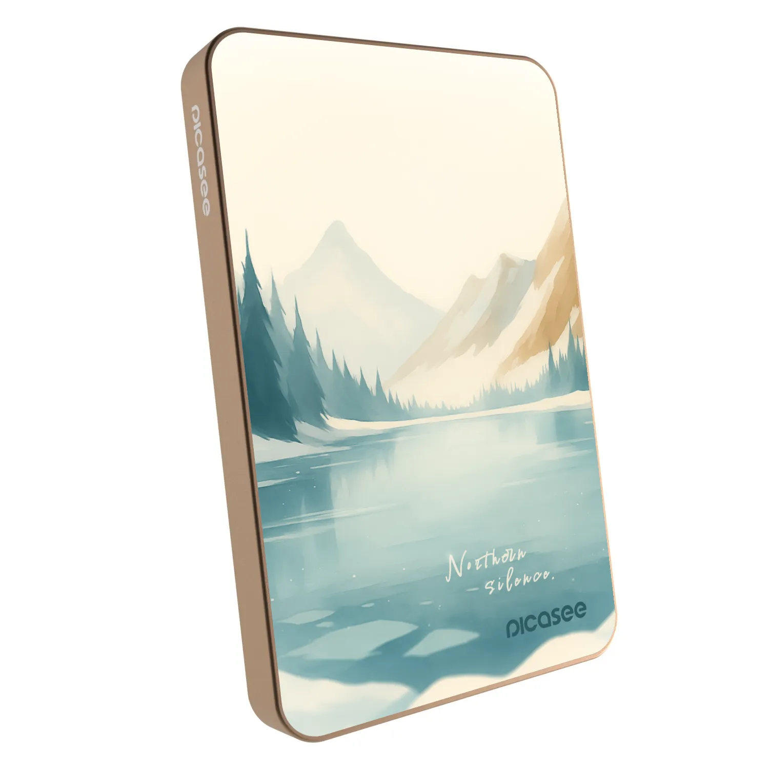 Picasee Powerbanka s MagSafe 5 000 mAh Zlatá - NOTHERN SILENCE