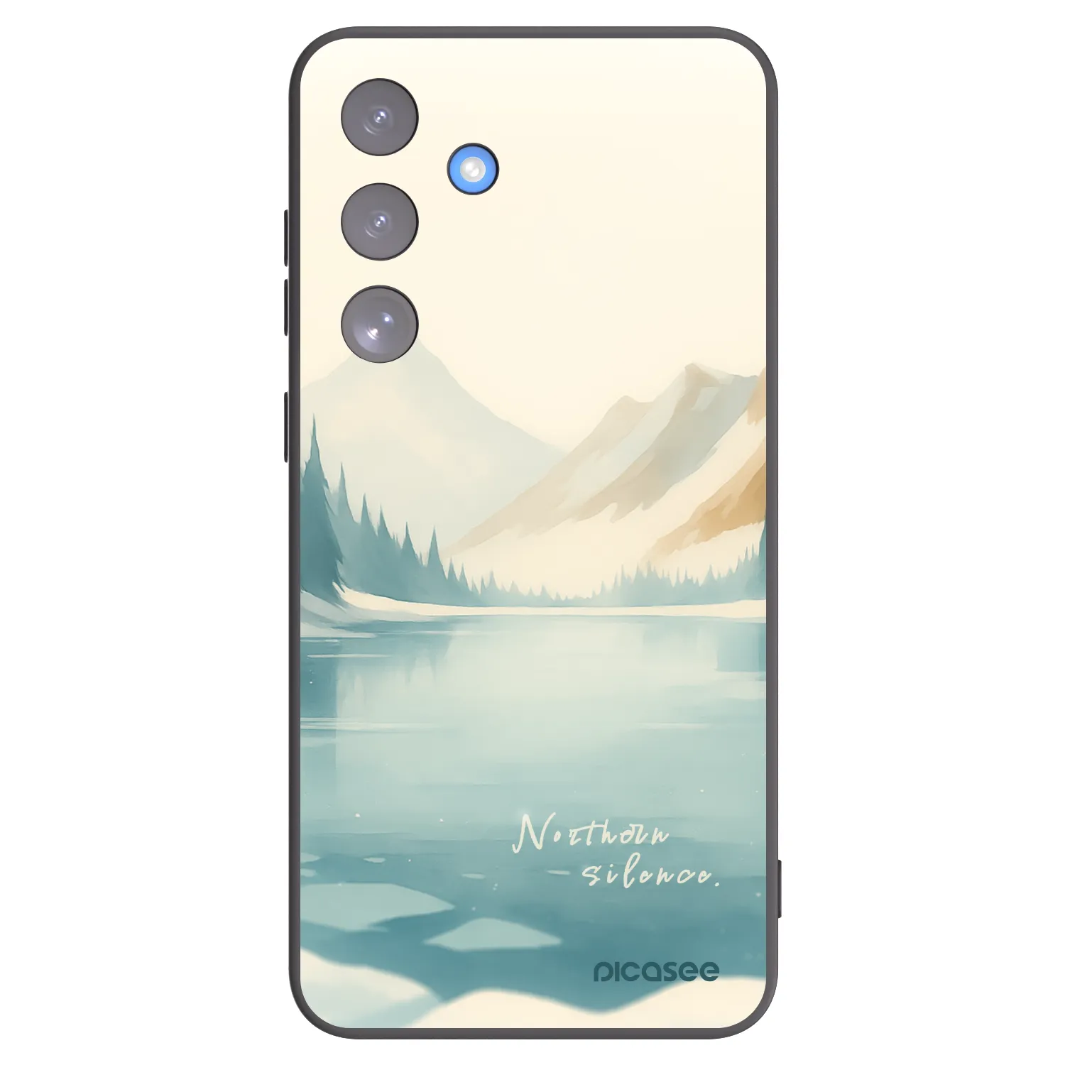 Picasee silikónový čierny obal pre Samsung Galaxy S25 FE 5G - NOTHERN SILENCE