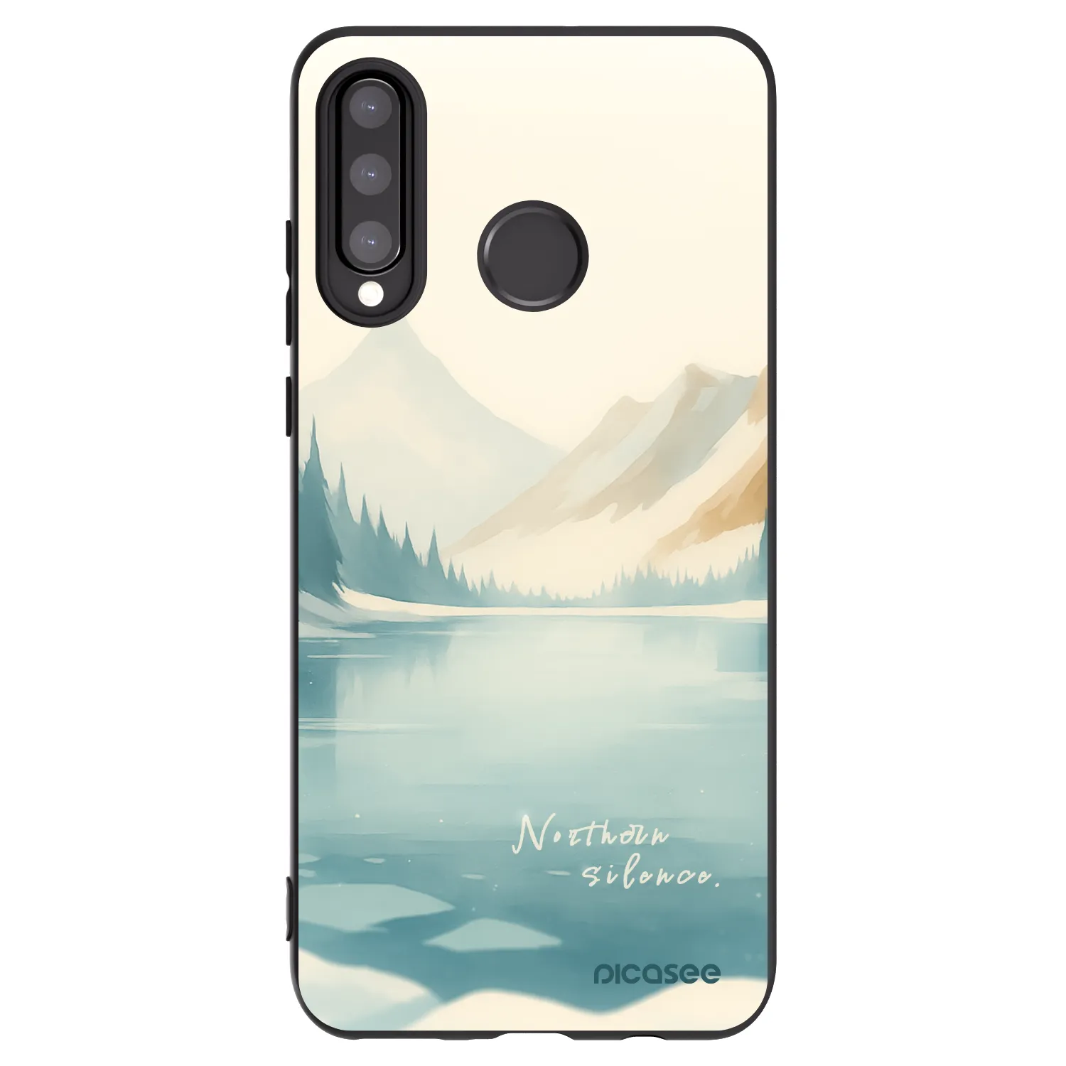 Picasee silikónový čierny obal pre Huawei P30 Lite - NOTHERN SILENCE