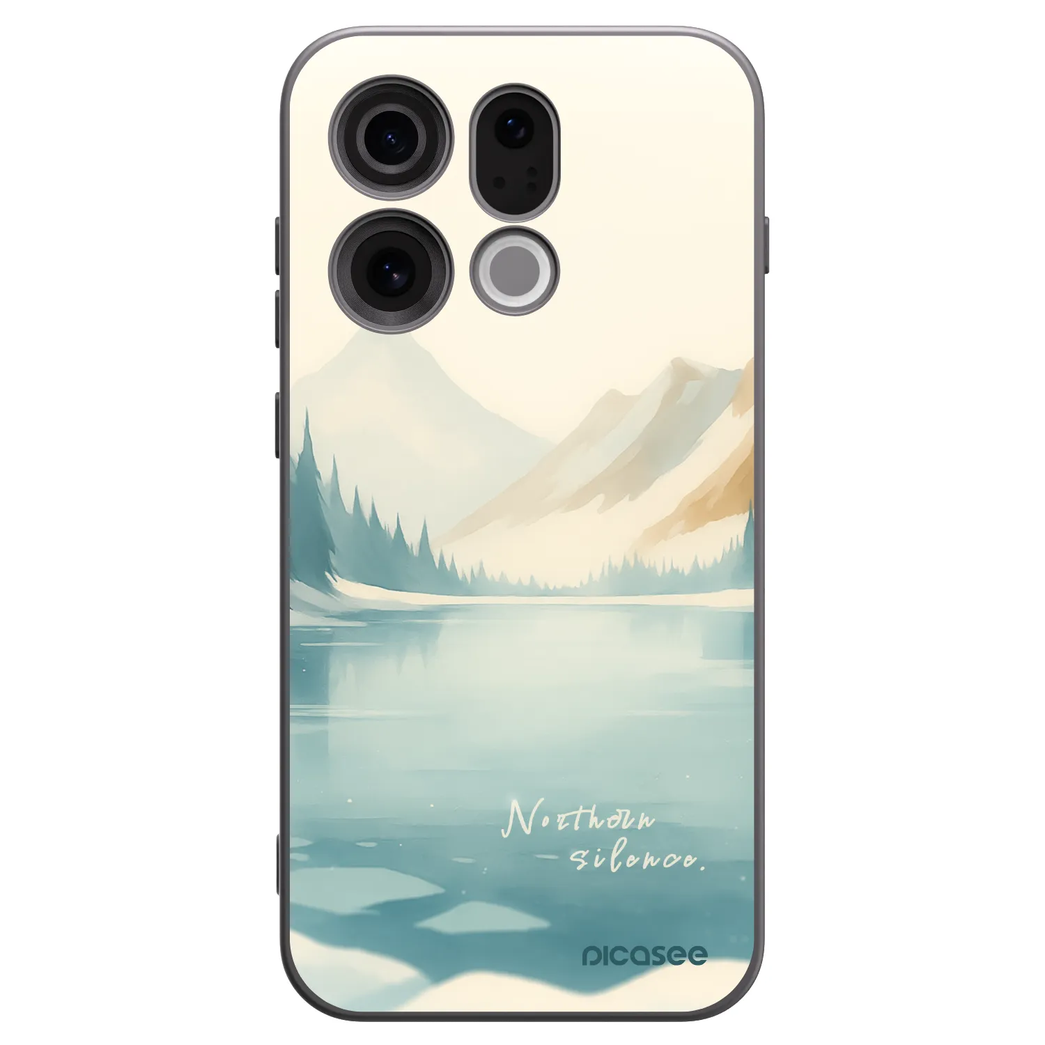 Picasee silikónový čierny obal pre OPPO Find X9 - NOTHERN SILENCE