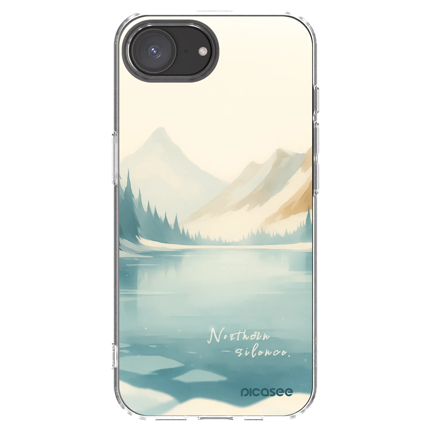 Picasee silikónový prehľadný obal pre Apple iPhone 17e - NOTHERN SILENCE