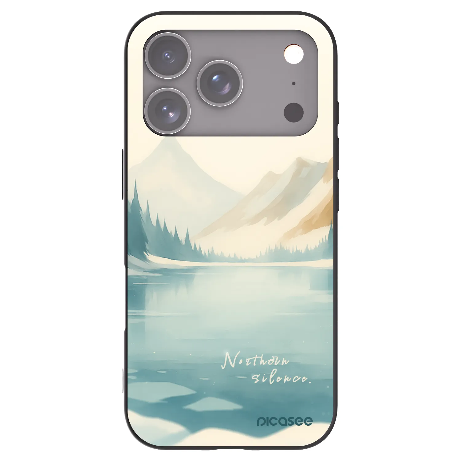 Picasee silikónový čierny obal pre Apple iPhone 18 Pro - NOTHERN SILENCE