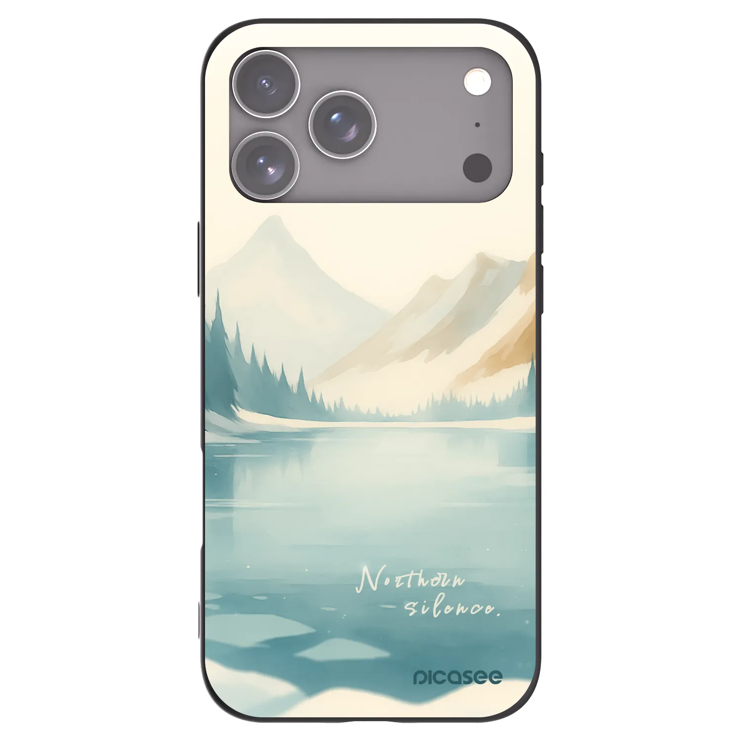 Picasee silikónový čierny obal pre Apple iPhone 18 Pro Max - NOTHERN SILENCE
