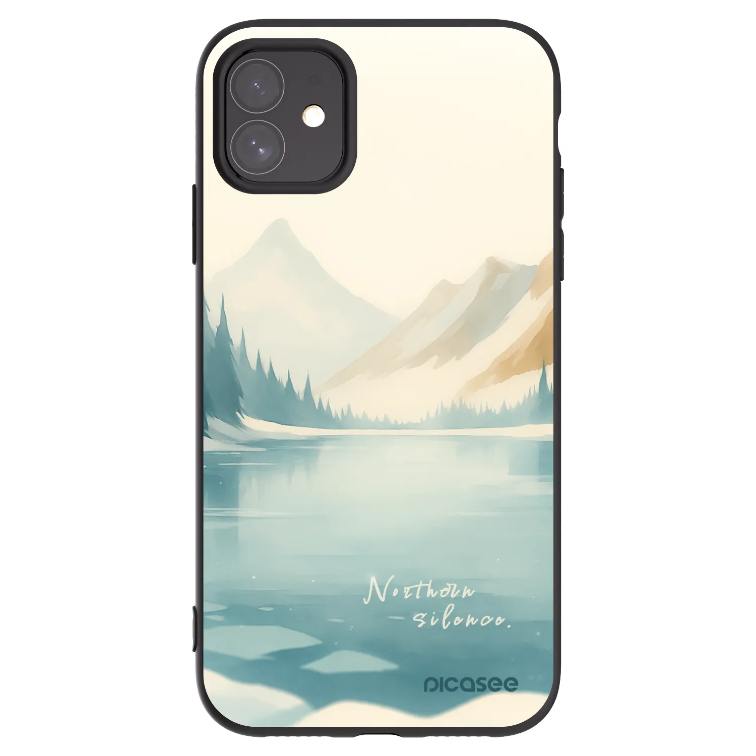 Picasee silikónový čierny obal pre Apple iPhone 11 - NOTHERN SILENCE